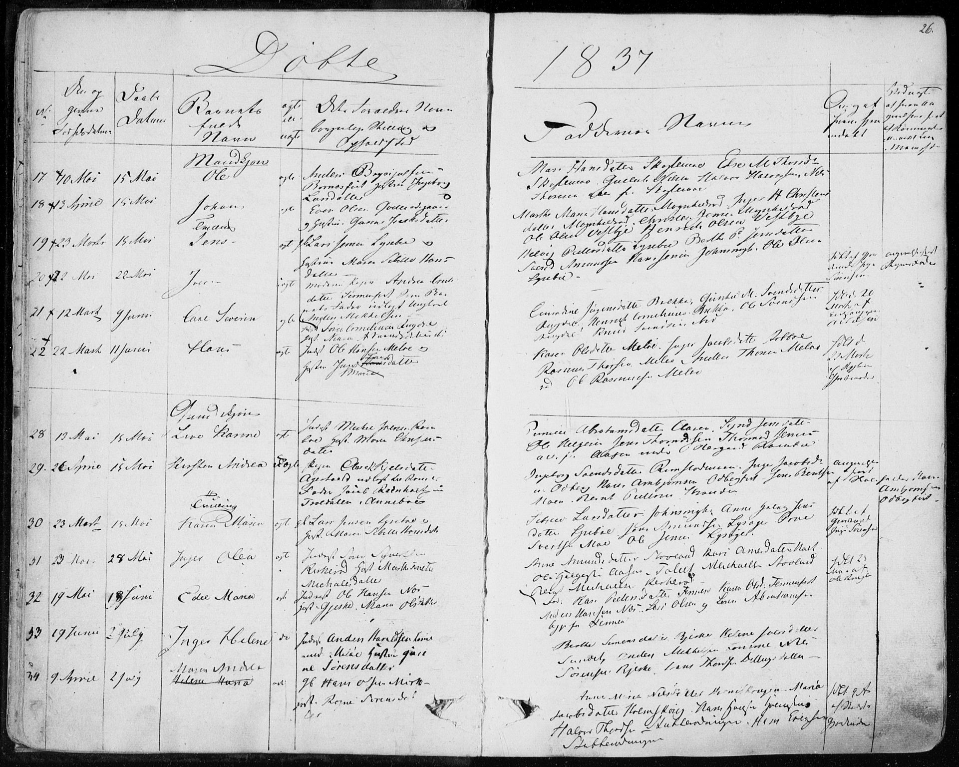 Hedrum kirkebøker, AV/SAKO-A-344/F/Fa/L0005: Parish register (official) no. I 5, 1835-1848, p. 26