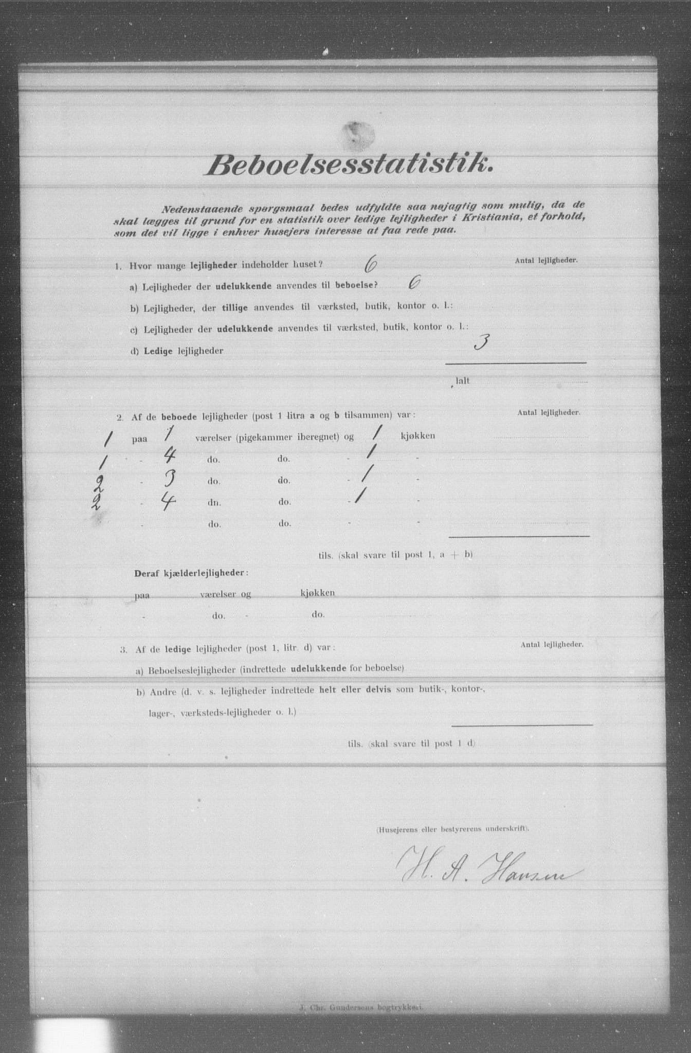 OBA, Municipal Census 1902 for Kristiania, 1902, p. 4582