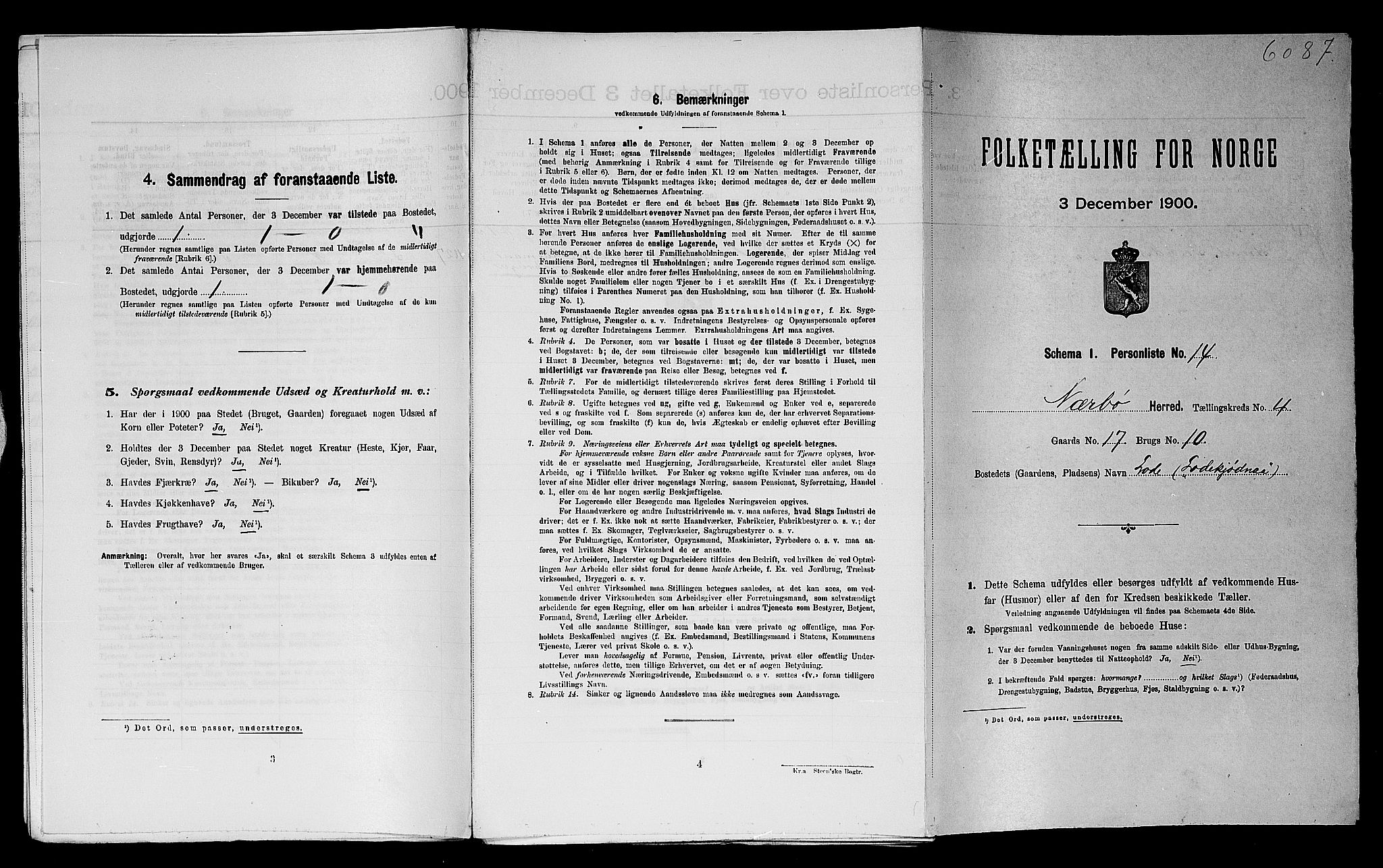 SAST, 1900 census for Nærbø, 1900, p. 347