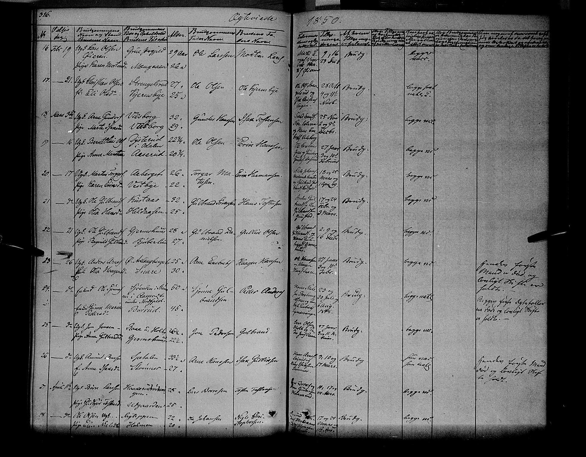 Vinger prestekontor, AV/SAH-PREST-024/H/Ha/Haa/L0009: Parish register (official) no. 9, 1847-1855, p. 326