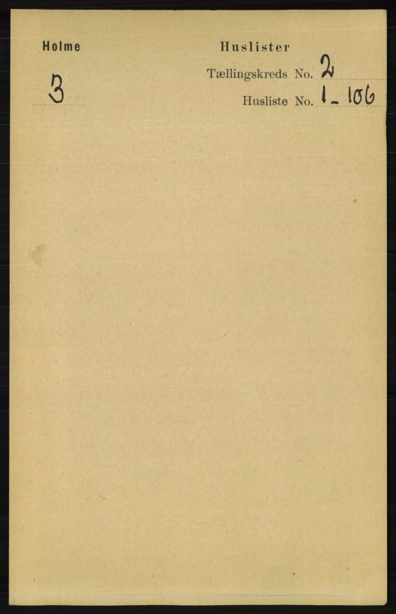 RA, 1891 census for 1020 Holum, 1891, p. 167