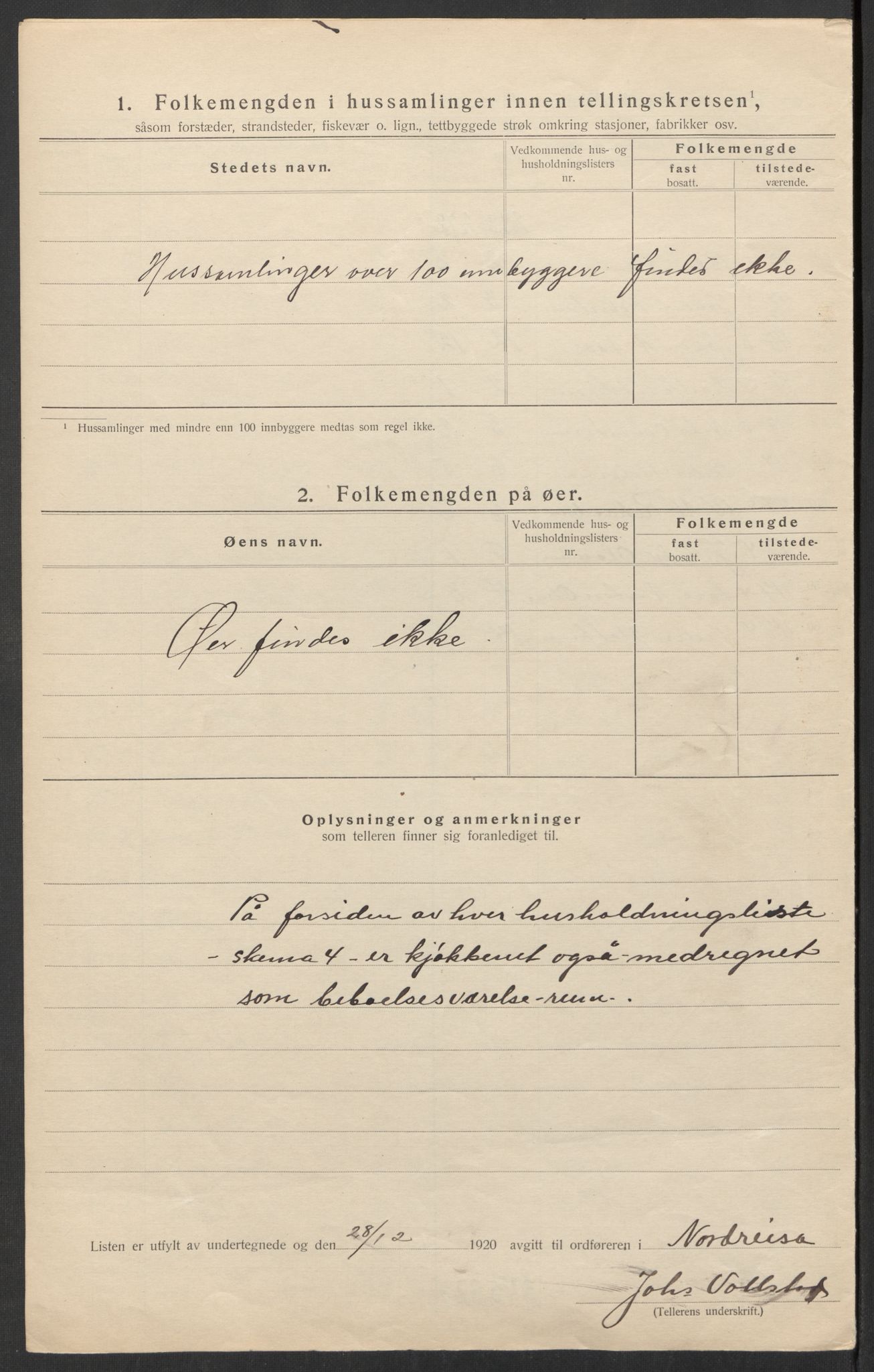 SATØ, 1920 census for Nordreisa, 1920, p. 29