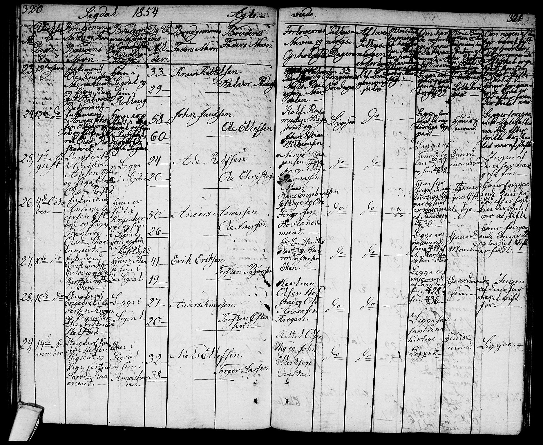 Sigdal kirkebøker, SAKO/A-245/G/Ga/L0002: Parish register (copy) no. I 2, 1835-1856, p. 320-321