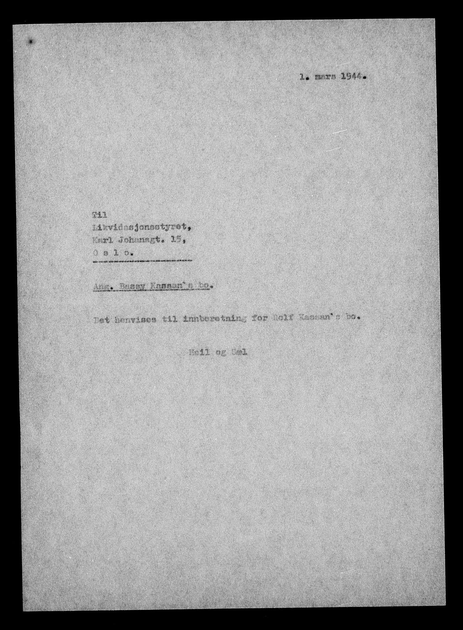 Justisdepartementet, Tilbakeføringskontoret for inndratte formuer, AV/RA-S-1564/H/Hc/Hcc/L0949: --, 1945-1947, p. 829