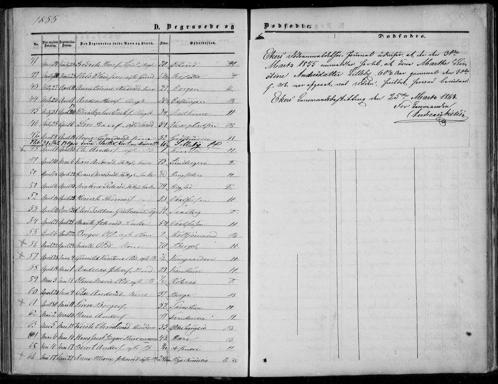 Eiker kirkebøker, SAKO/A-4/F/Fa/L0015b: Parish register (official) no. I 15B, 1854-1860