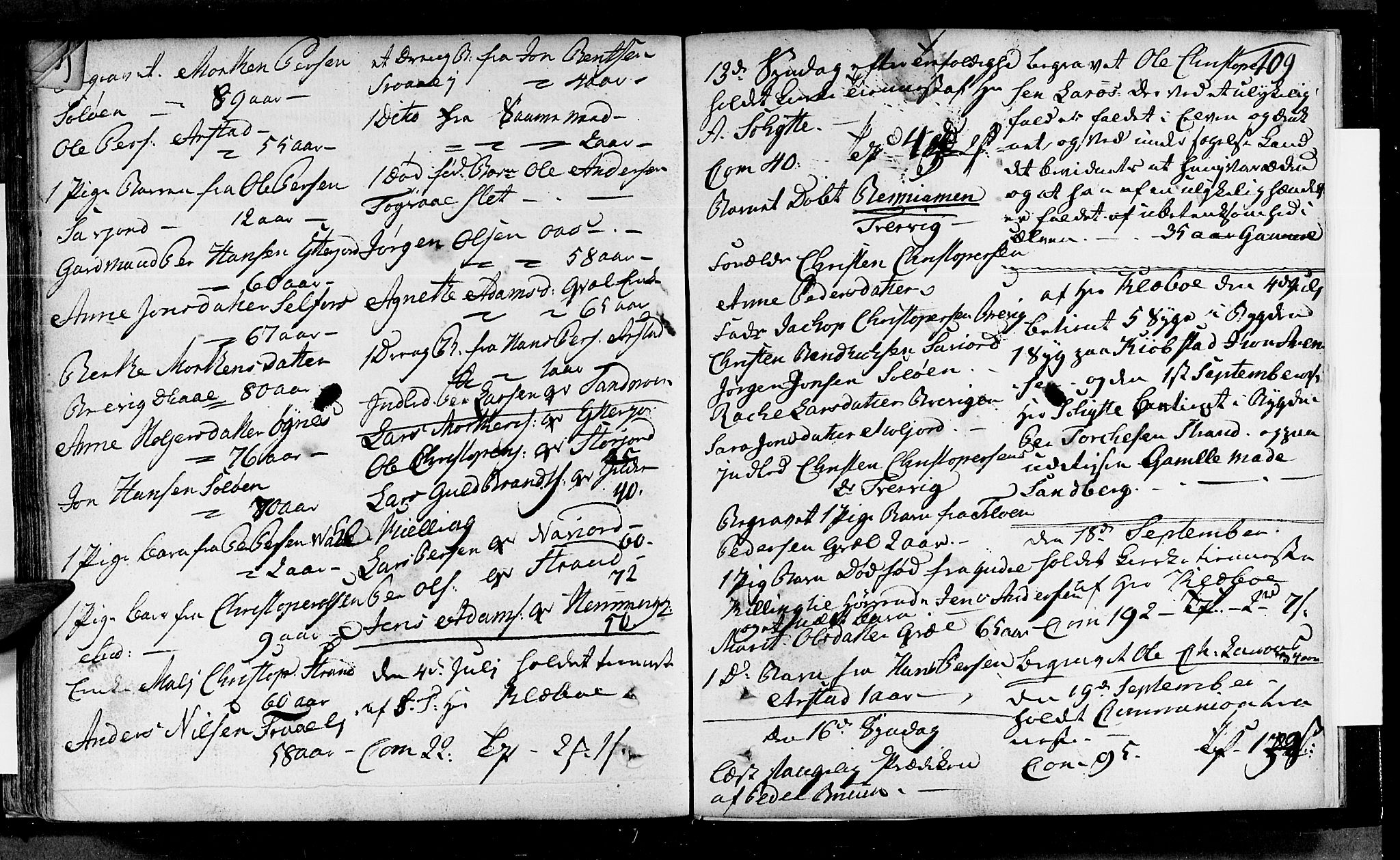 Ministerialprotokoller, klokkerbøker og fødselsregistre - Nordland, SAT/A-1459/846/L0643: Parish register (official) no. 846A01, 1748-1804, p. 109