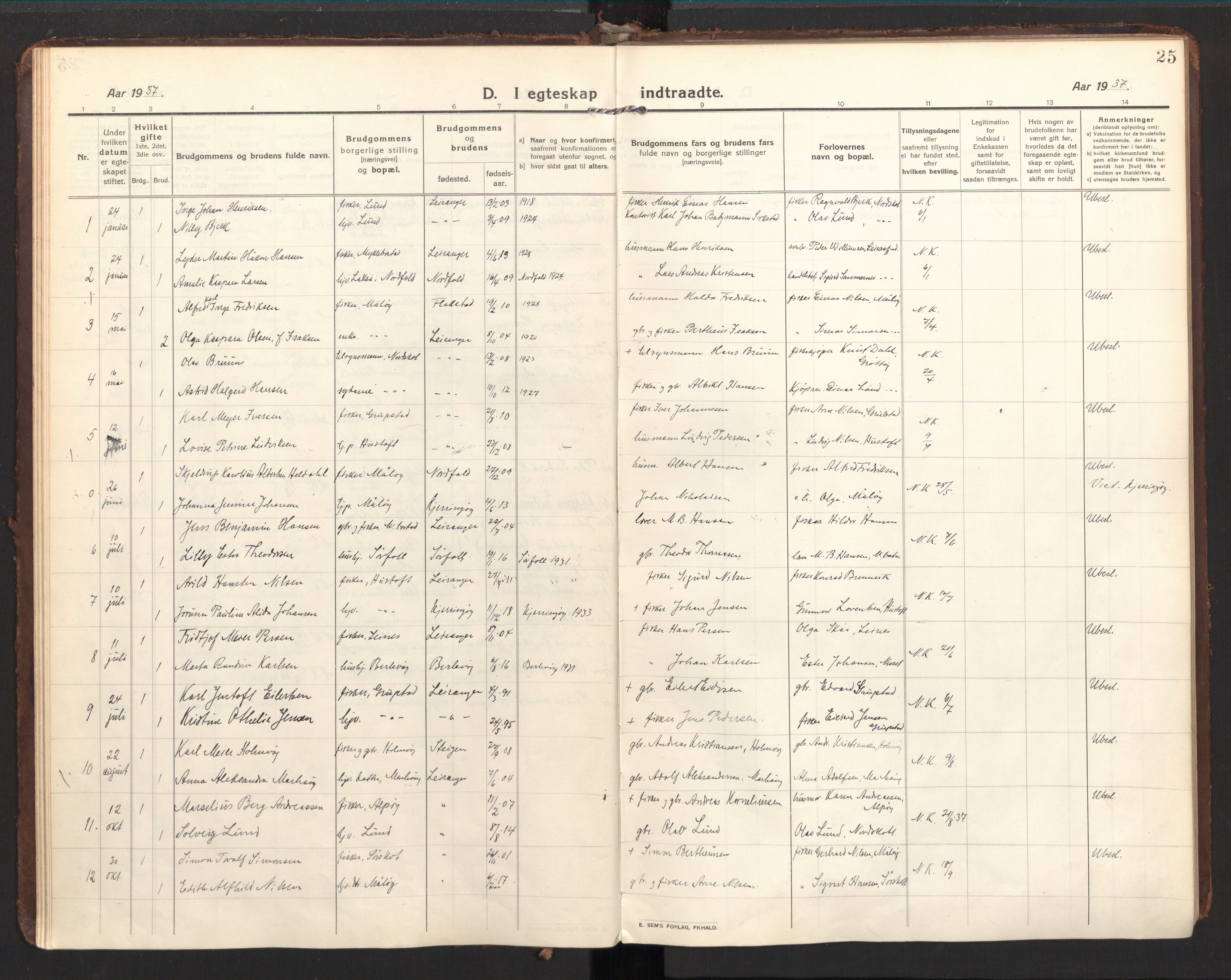 Ministerialprotokoller, klokkerbøker og fødselsregistre - Nordland, SAT/A-1459/857/L0825: Parish register (official) no. 857A05, 1917-1946, p. 25