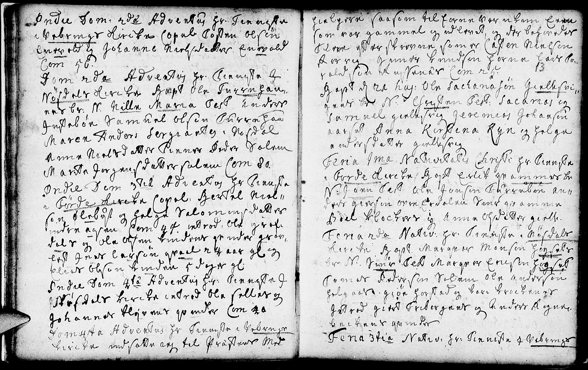 Førde sokneprestembete, SAB/A-79901/H/Haa/Haaa/L0002: Parish register (official) no. A 2, 1728-1748, p. 13