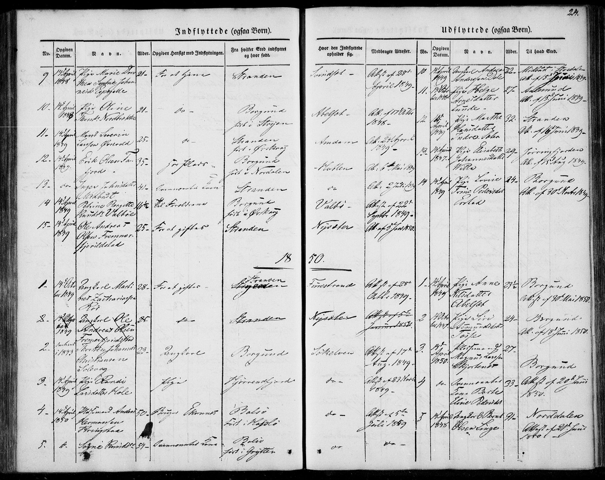 Ministerialprotokoller, klokkerbøker og fødselsregistre - Møre og Romsdal, SAT/A-1454/522/L0312: Parish register (official) no. 522A07, 1843-1851, p. 214