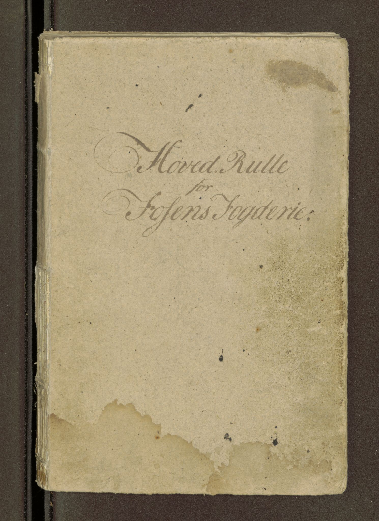 Sjøinnrulleringen - Trondhjemske distrikt, AV/SAT-A-5121/01/L0047/0001: -- / Lægds og hovedrulle for Fosen og Hitteren krets, 1759-1804, p. 1