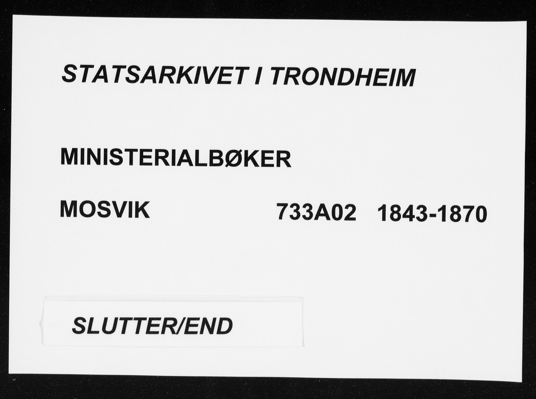 Ministerialprotokoller, klokkerbøker og fødselsregistre - Nord-Trøndelag, SAT/A-1458/733/L0323: Parish register (official) no. 733A02, 1843-1870