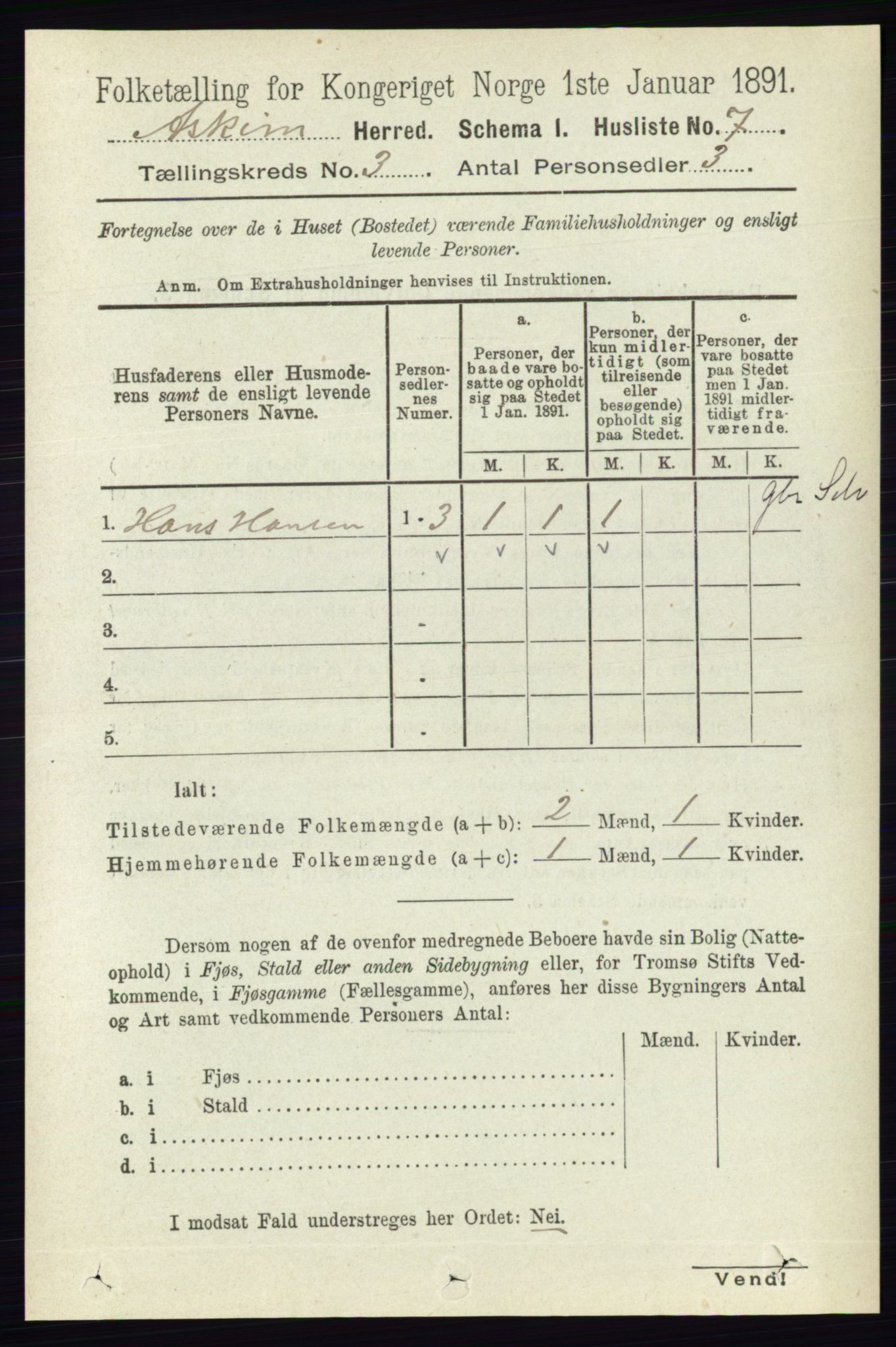 RA, 1891 census for 0124 Askim, 1891, p. 352