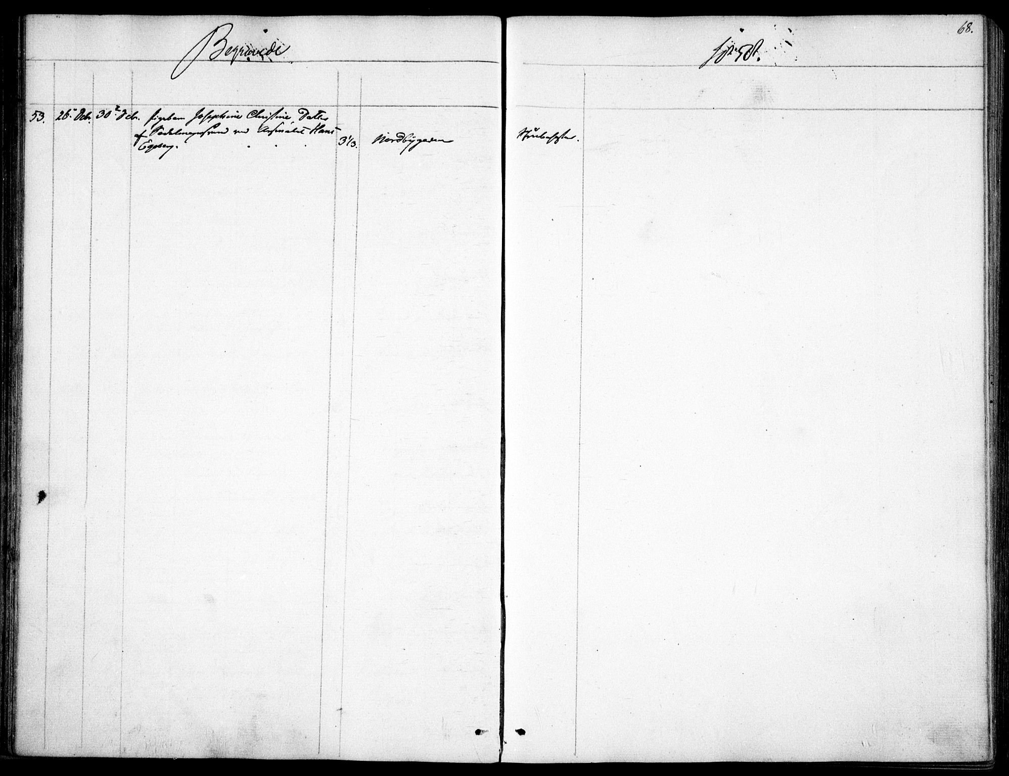 Garnisonsmenigheten Kirkebøker, AV/SAO-A-10846/F/Fa/L0009: Parish register (official) no. 9, 1842-1859, p. 68