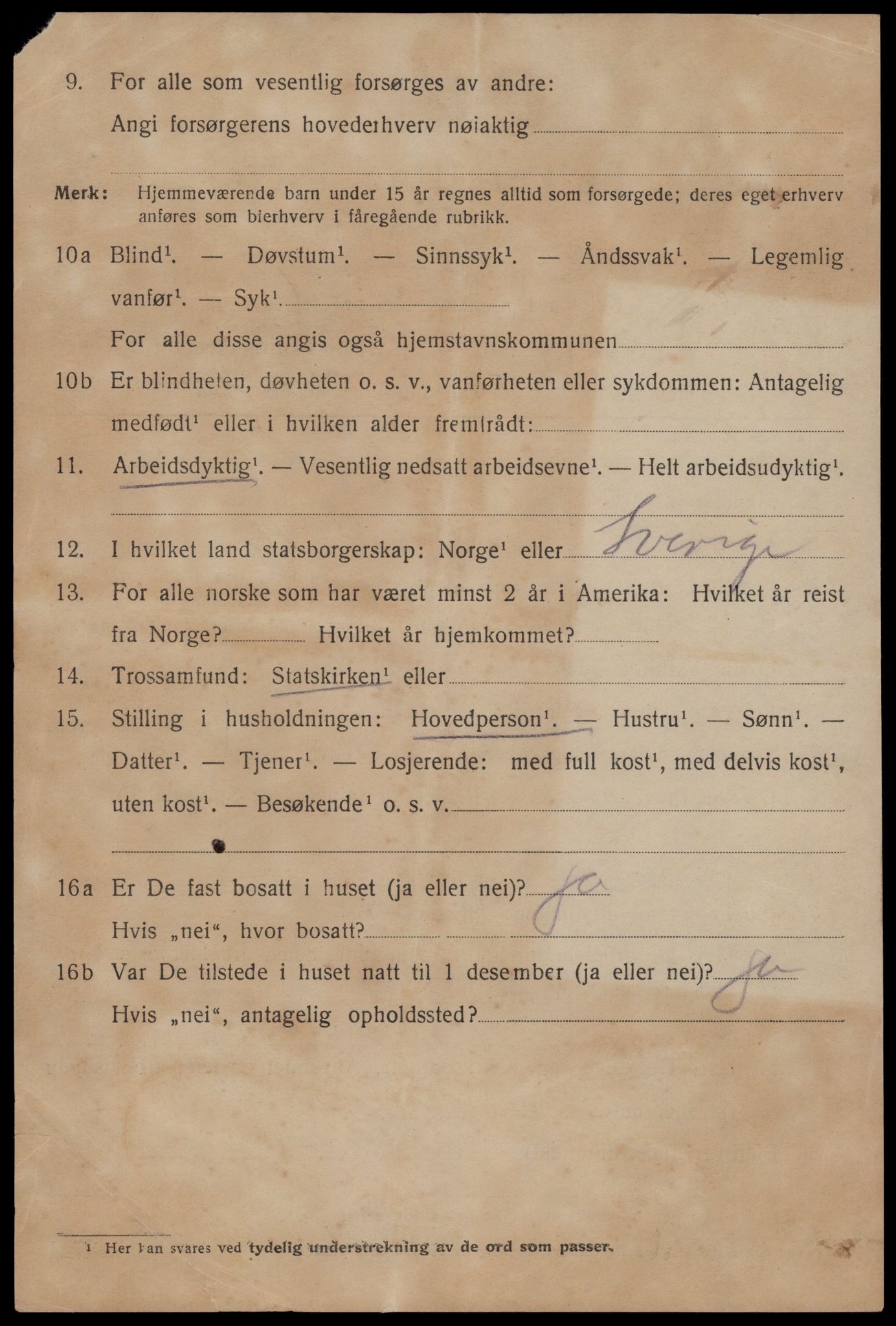 SAST, 1920 census for Stavanger, 1920, p. 76191