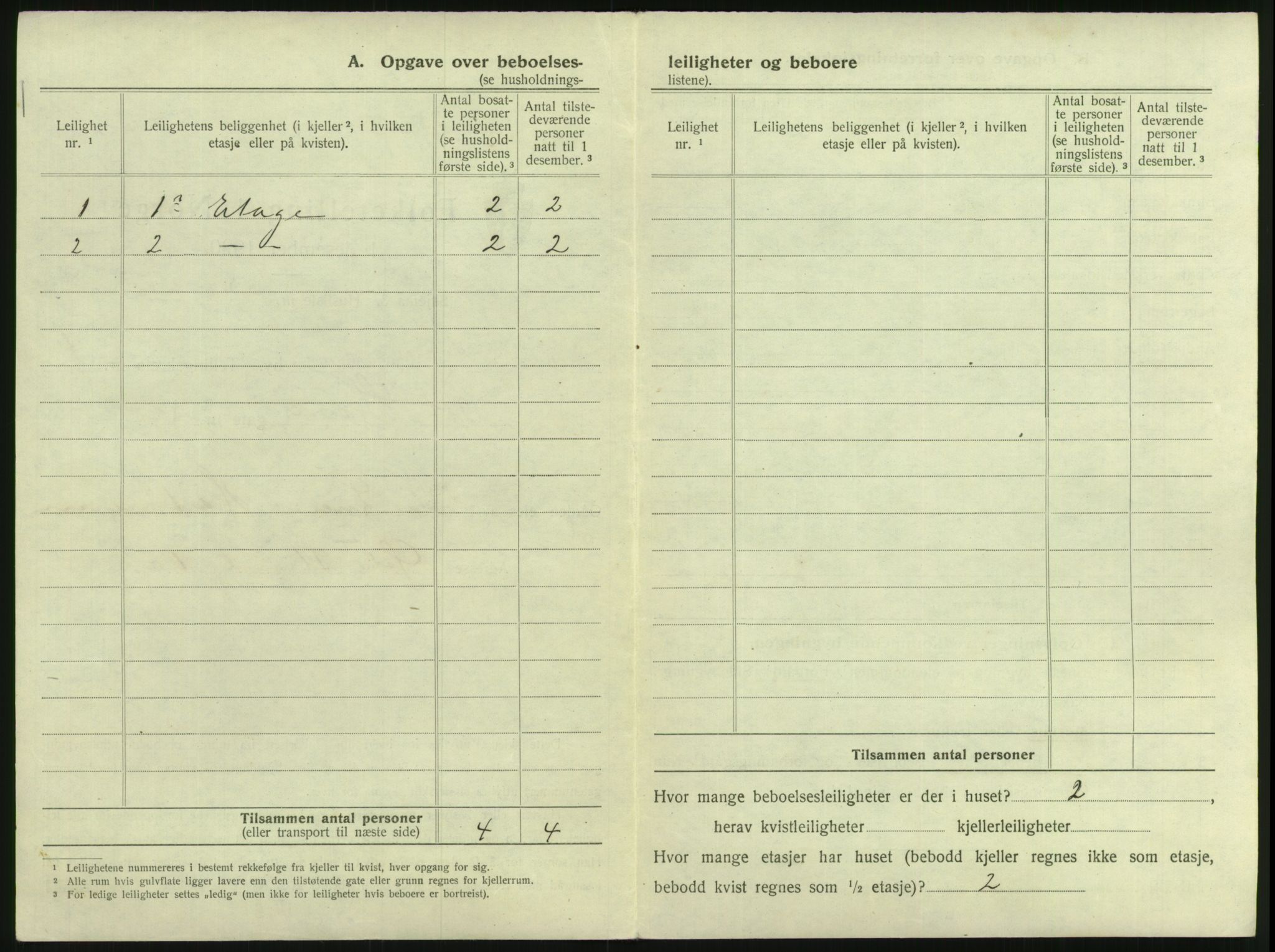 SAK, 1920 census for Kristiansand, 1920, p. 174