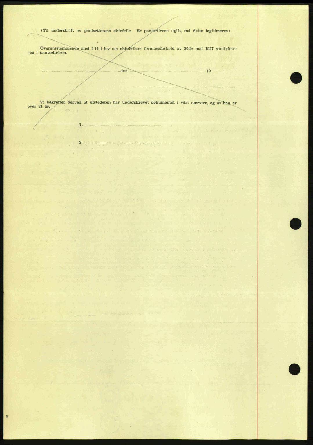 Nordmøre sorenskriveri, AV/SAT-A-4132/1/2/2Ca: Mortgage book no. B91, 1943-1944, Diary no: : 2616/1943