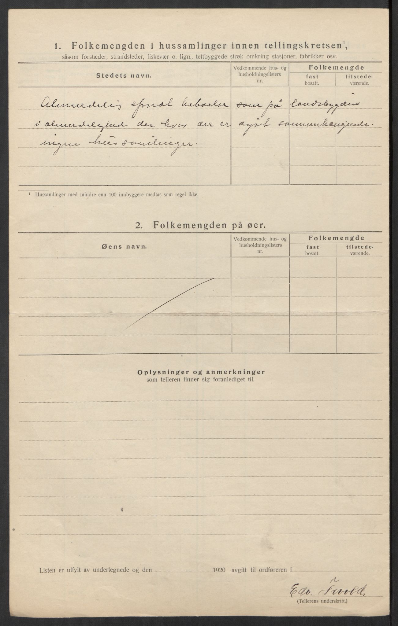 SAT, 1920 census for Malvik, 1920, p. 15