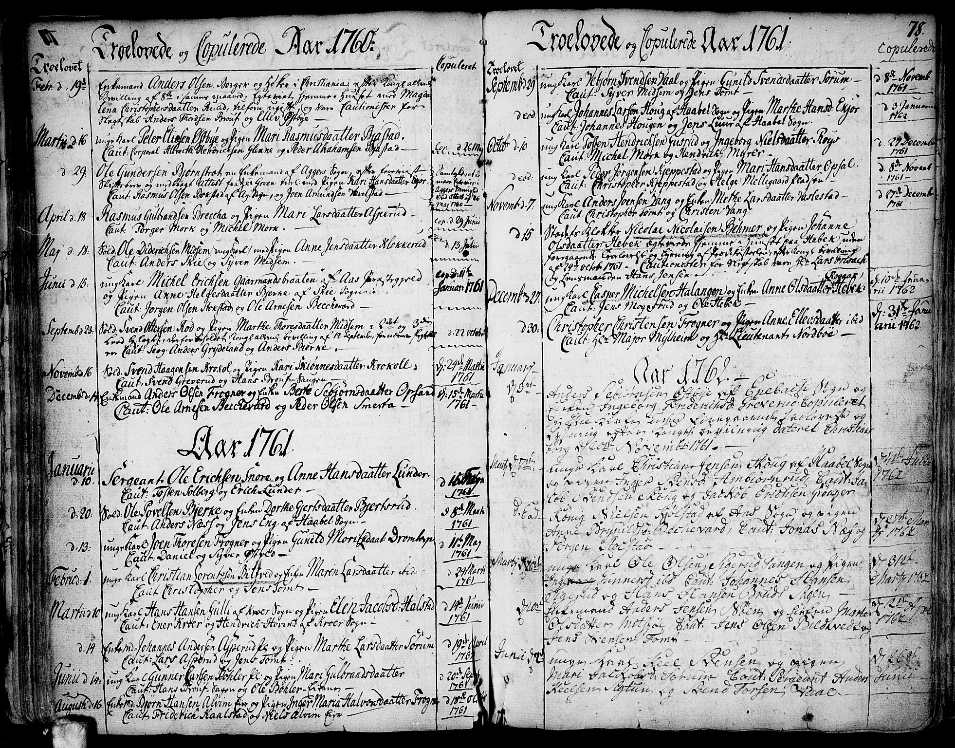 Kråkstad prestekontor Kirkebøker, SAO/A-10125a/F/Fa/L0001: Parish register (official) no. I 1, 1736-1785, p. 78