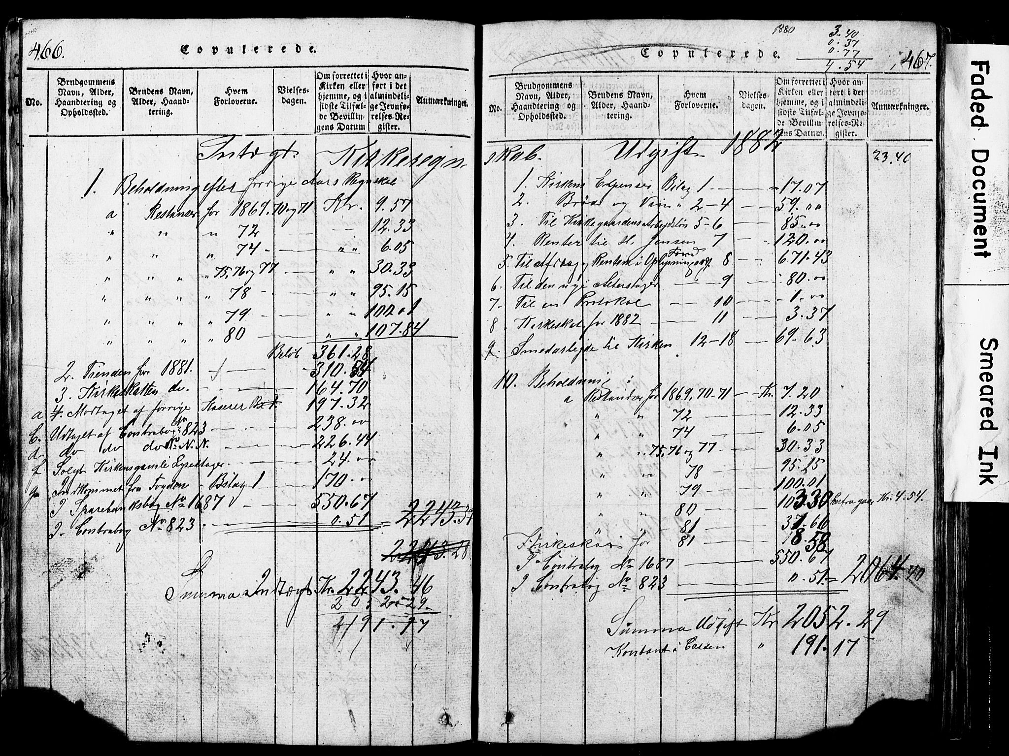 Torvastad sokneprestkontor, AV/SAST-A -101857/H/Ha/Hab/L0002: Parish register (copy) no. B 2, 1817-1834, p. 466-467