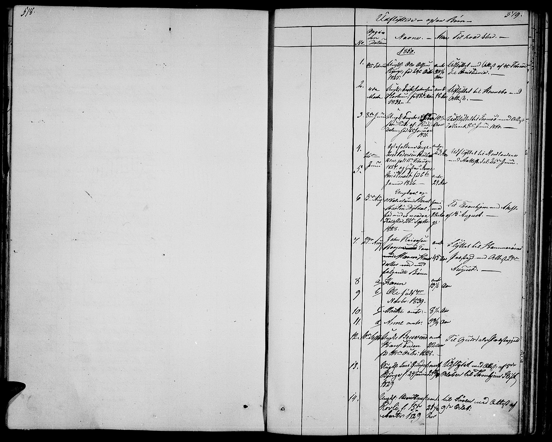 Ringebu prestekontor, SAH/PREST-082/H/Ha/Hab/L0002: Parish register (copy) no. 2, 1839-1853, p. 518-519