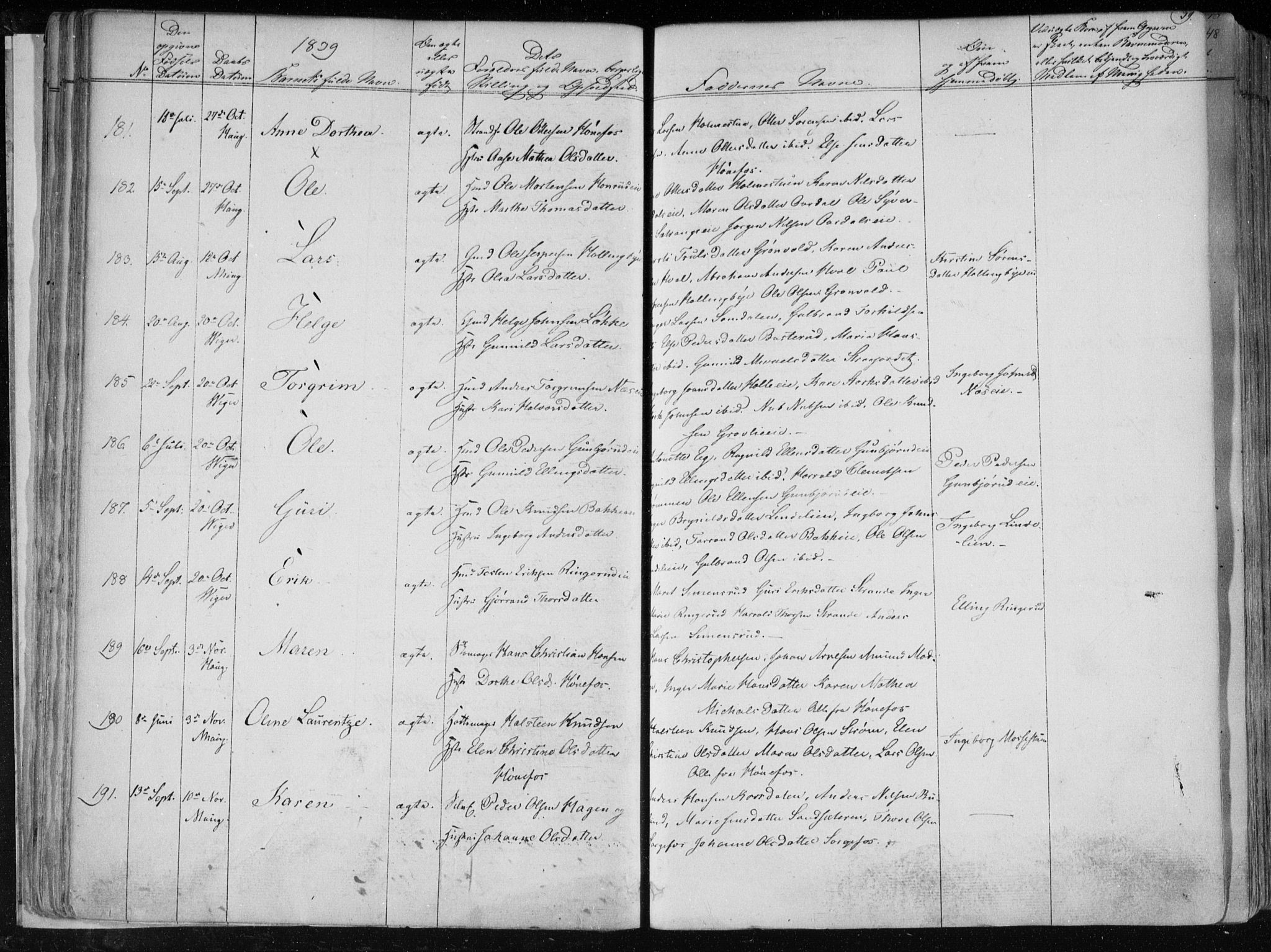 Norderhov kirkebøker, AV/SAKO-A-237/F/Fa/L0010: Parish register (official) no. 10, 1837-1847, p. 39