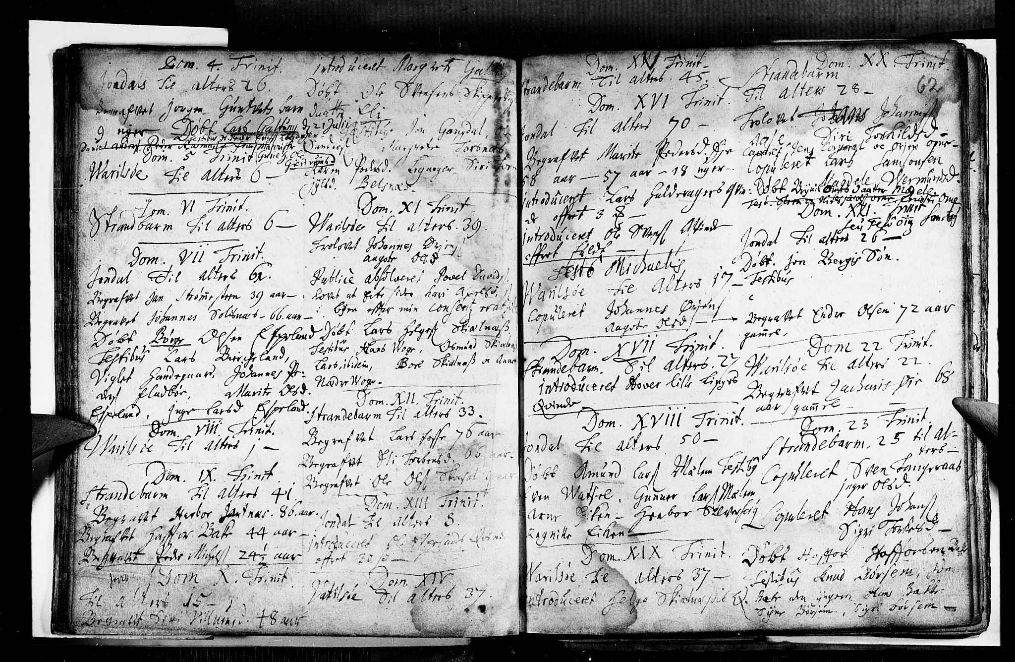 Strandebarm sokneprestembete, AV/SAB-A-78401/H/Haa: Parish register (official) no. A 1, 1670-1726, p. 62