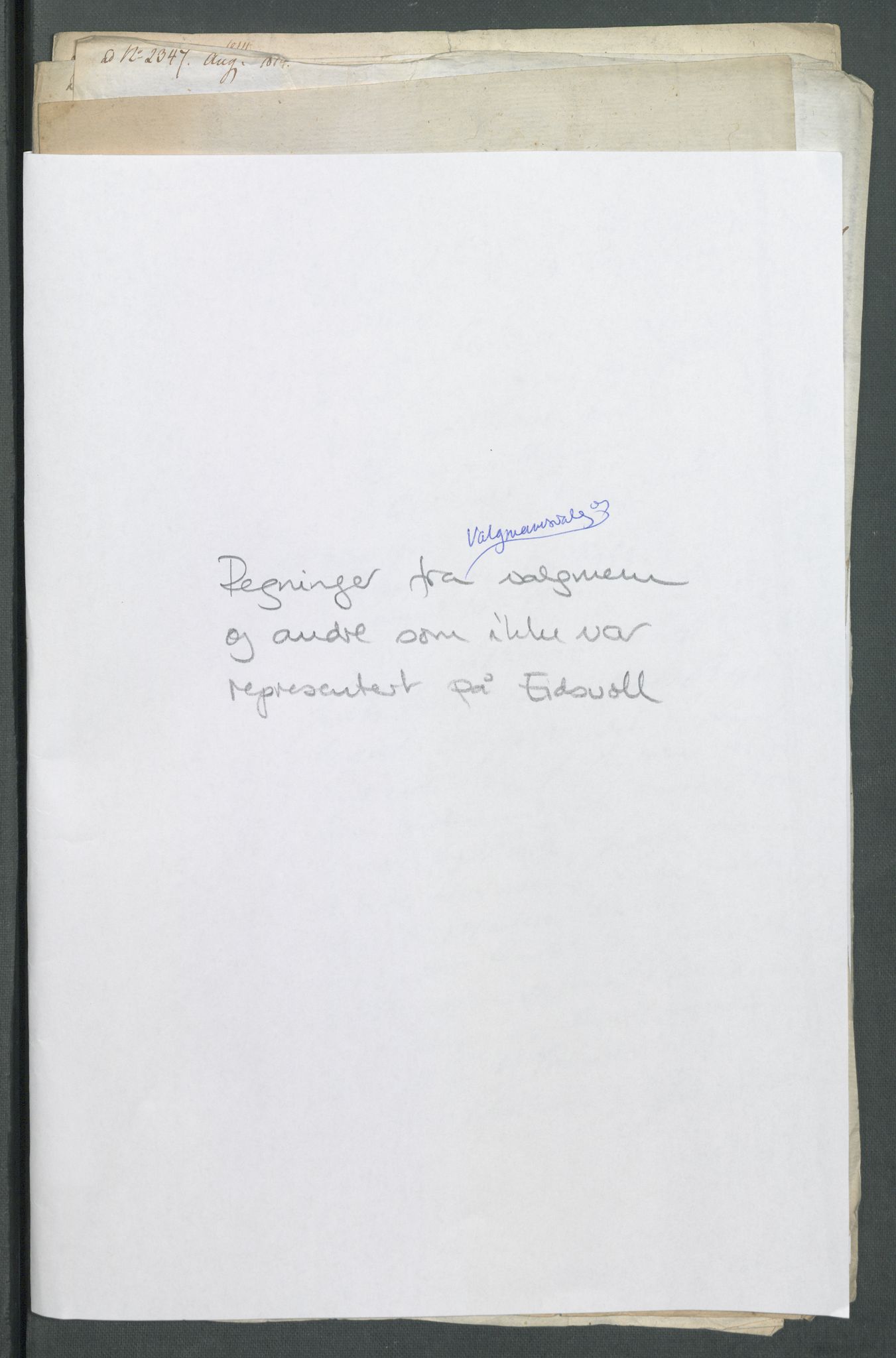 5. departement for finans-, handels- og tollfaget, RA/S-3893/C/Cb/L0014: Regninger fra Riksforsamlingens deputerede, 1814, p. 309