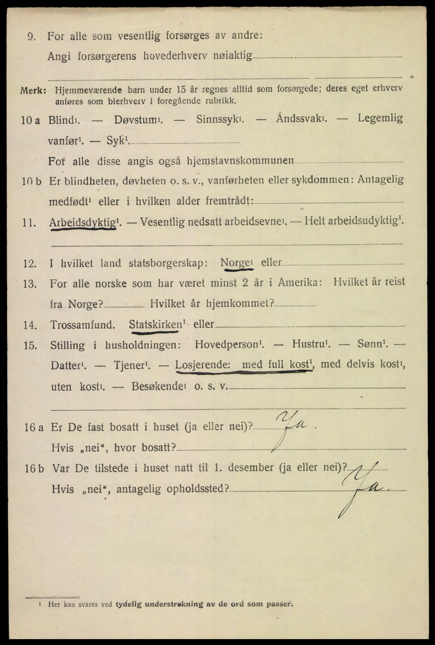 SAH, 1920 census for Vang (Hedmark), 1920, p. 2792