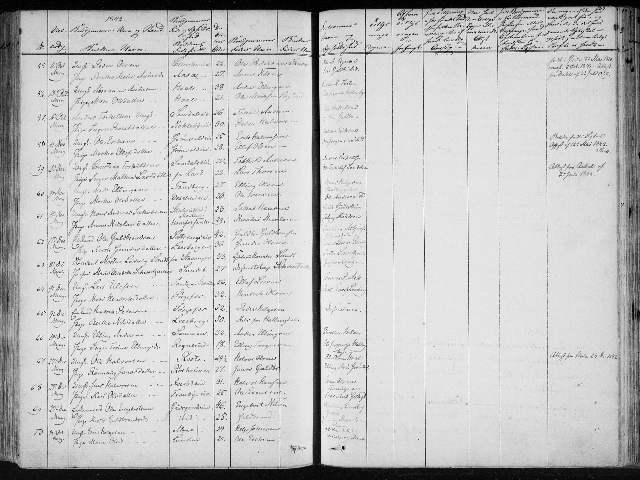 Norderhov kirkebøker, SAKO/A-237/F/Fa/L0010: Parish register (official) no. 10, 1837-1847, p. 365