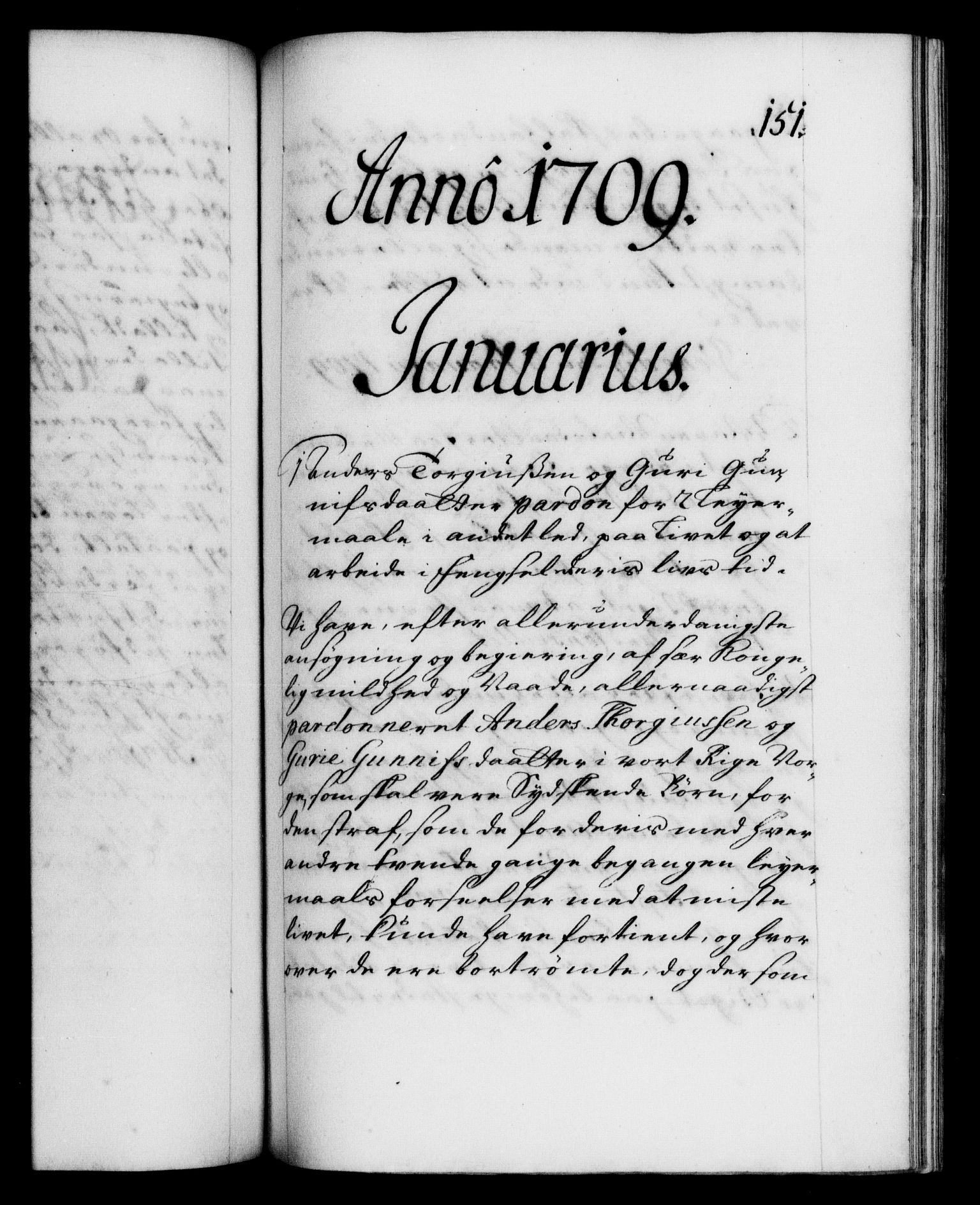 Danske Kanselli 1572-1799, AV/RA-EA-3023/F/Fc/Fca/Fcaa/L0020: Norske registre, 1708-1711, p. 151a