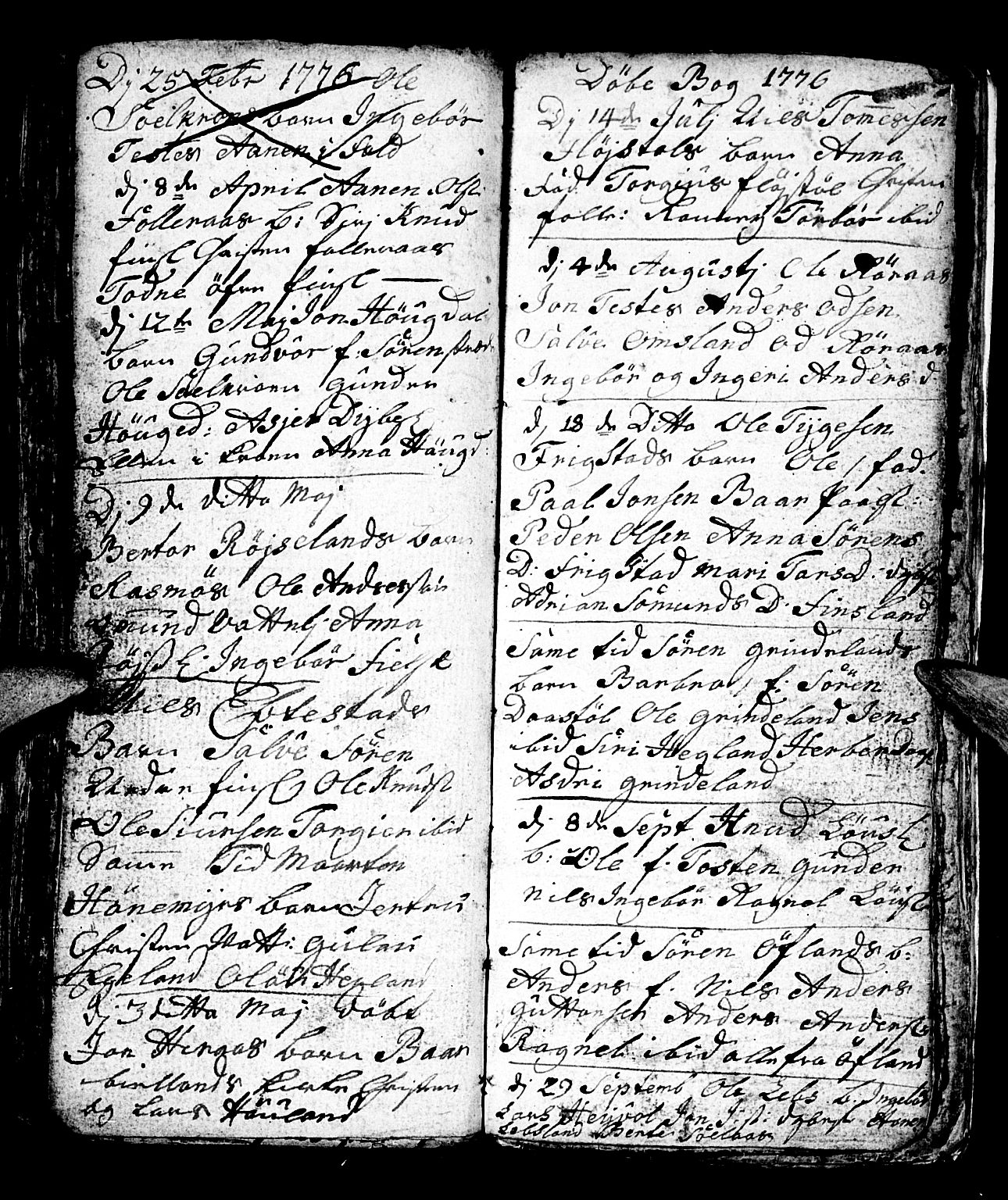 Bjelland sokneprestkontor, SAK/1111-0005/F/Fb/Fbb/L0001: Parish register (copy) no. B 1, 1732-1782, p. 106
