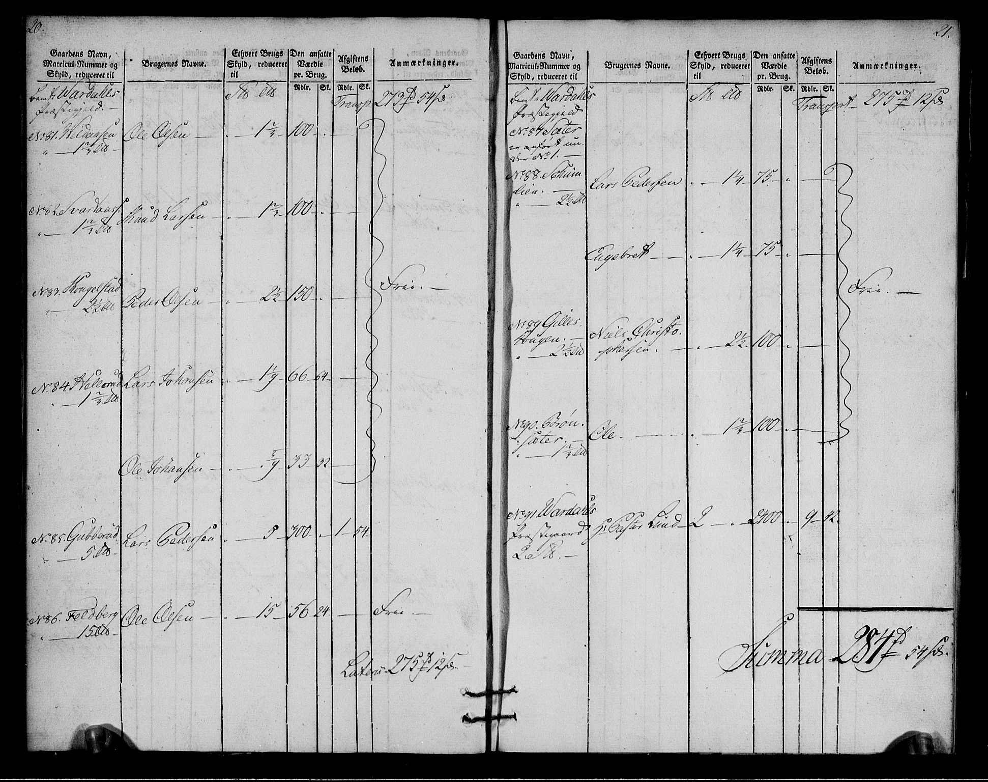 Rentekammeret inntil 1814, Realistisk ordnet avdeling, RA/EA-4070/N/Ne/Nea/L0037: Toten fogderi. Oppebørselsregister, 1803-1804, p. 13