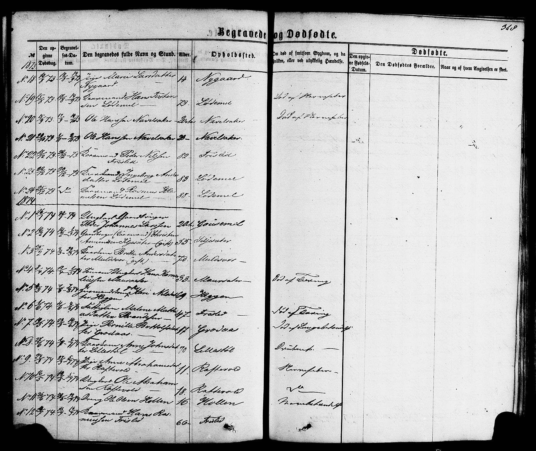 Hornindal sokneprestembete, SAB/A-82401/H/Haa/Haaa/L0002: Parish register (official) no. A 2, 1867-1884, p. 368