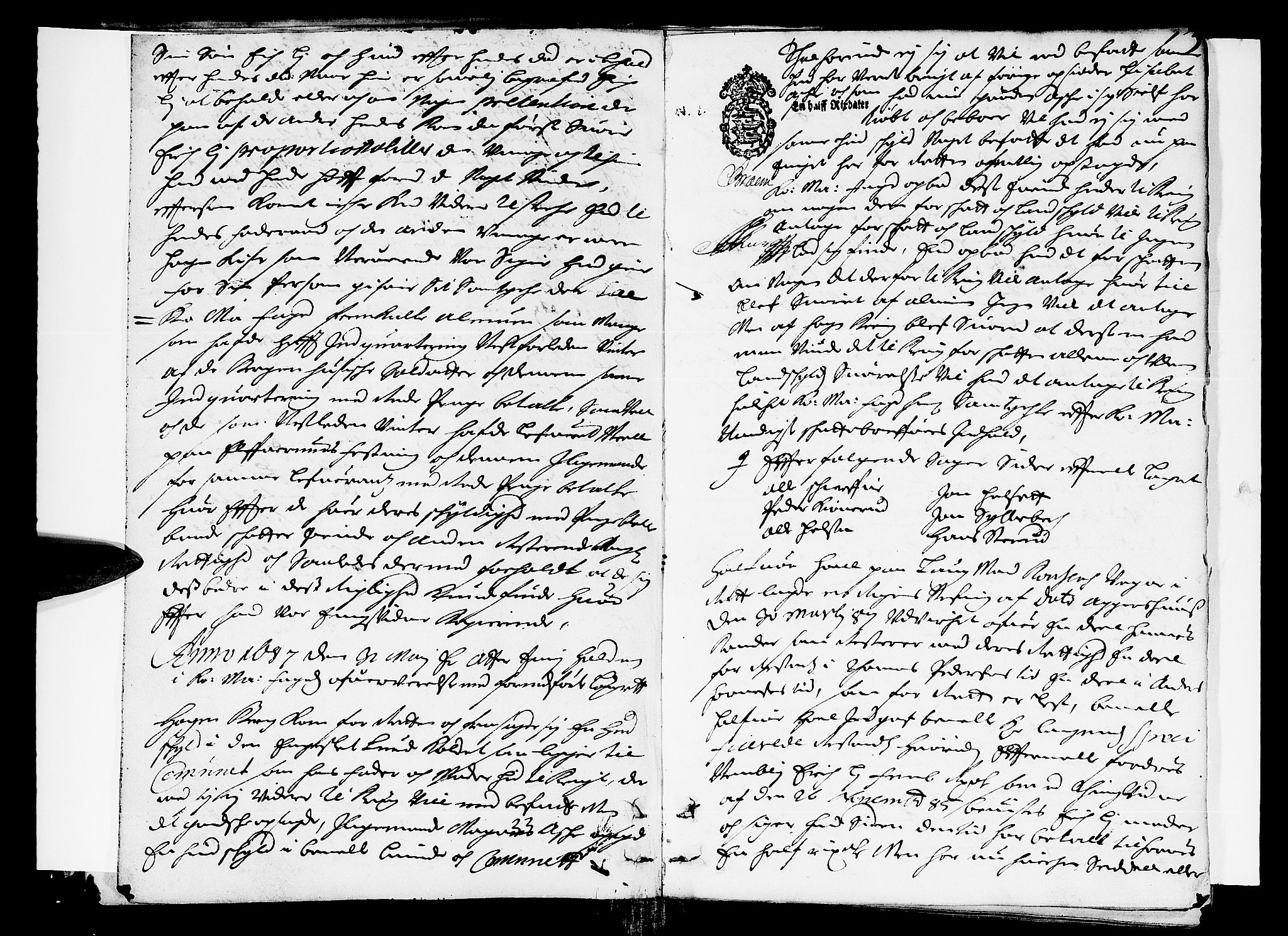 Hedemarken sorenskriveri, SAH/TING-034/G/Gb/L0021: Tingbok, 1687, p. 2b-3a