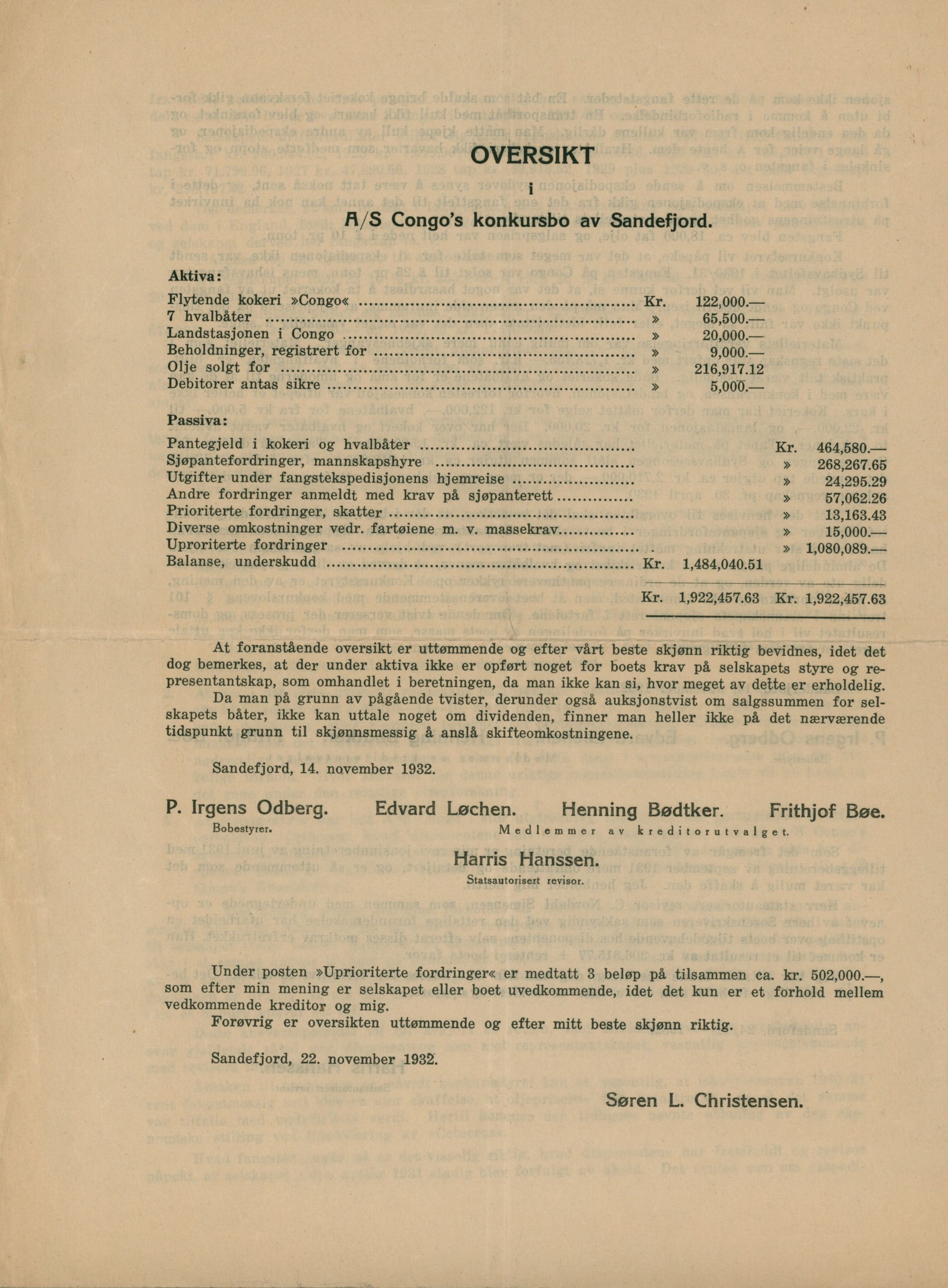 AS Gabon, VEMU/ARS-A-1328/A/L0002: Aksjeinnbydelse, vedtekter, avvikling, 1921-1932