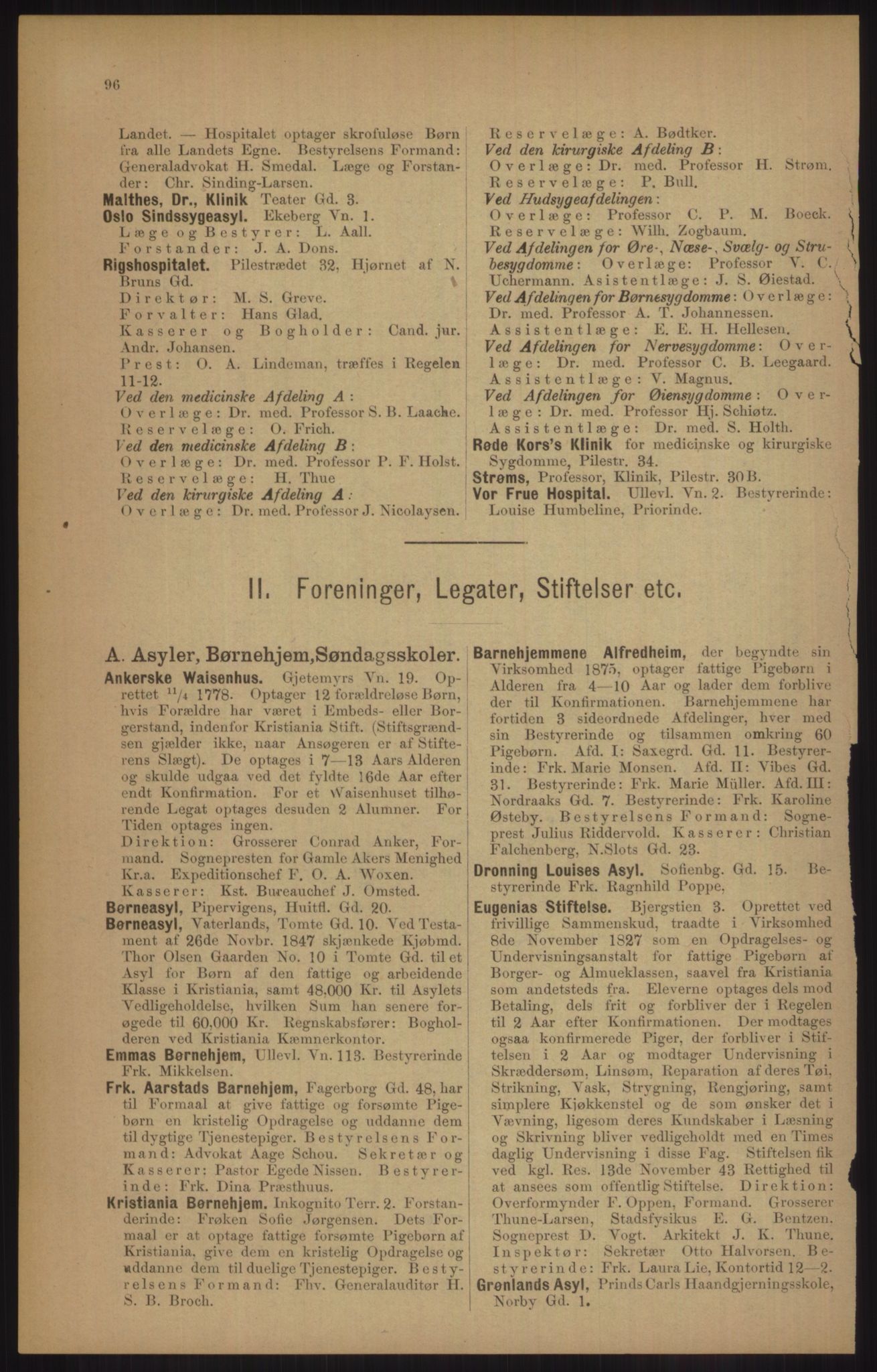 Kristiania/Oslo adressebok, PUBL/-, 1905, p. 96