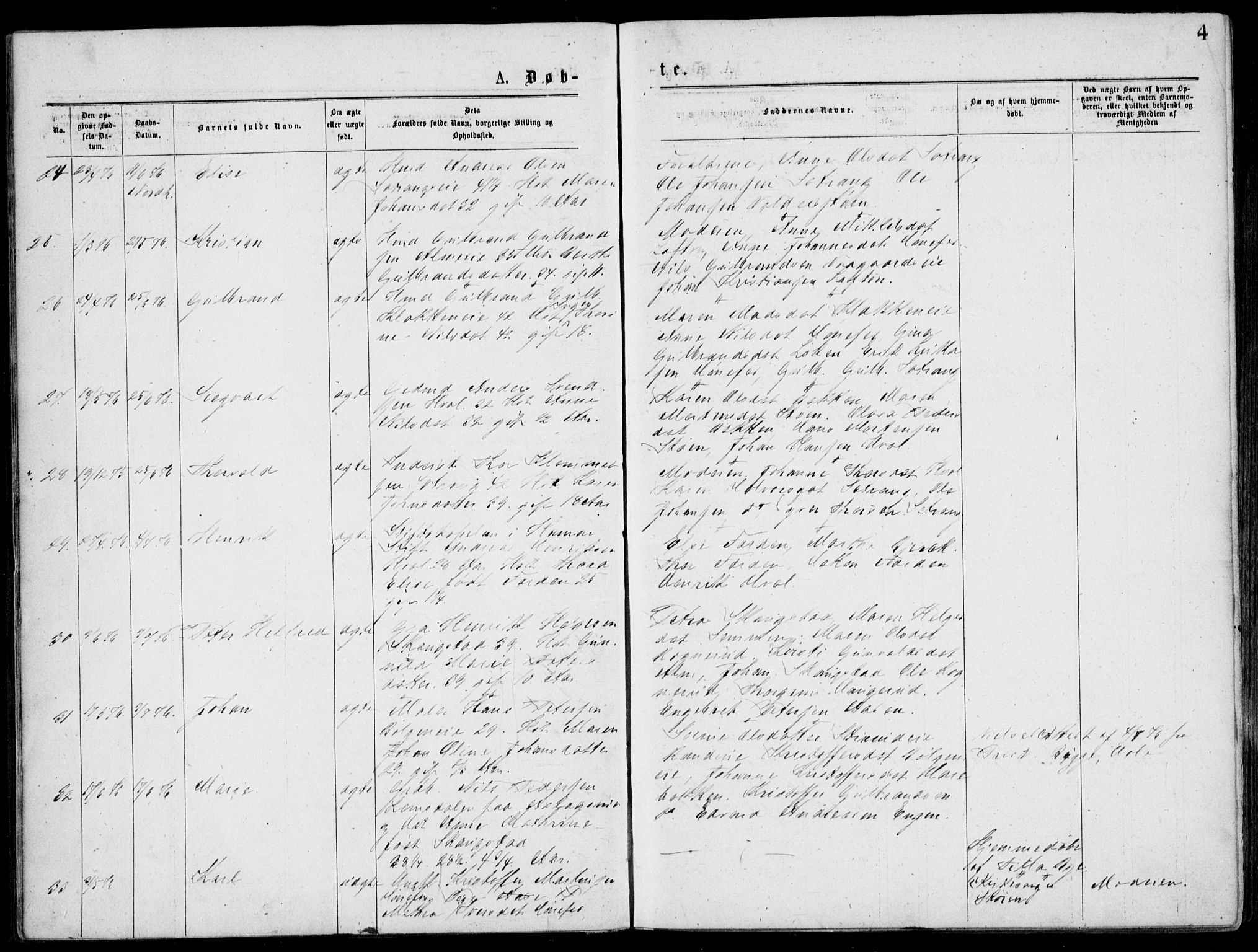 Norderhov kirkebøker, AV/SAKO-A-237/G/Gb/L0001: Parish register (copy) no. II 1, 1876-1899, p. 4