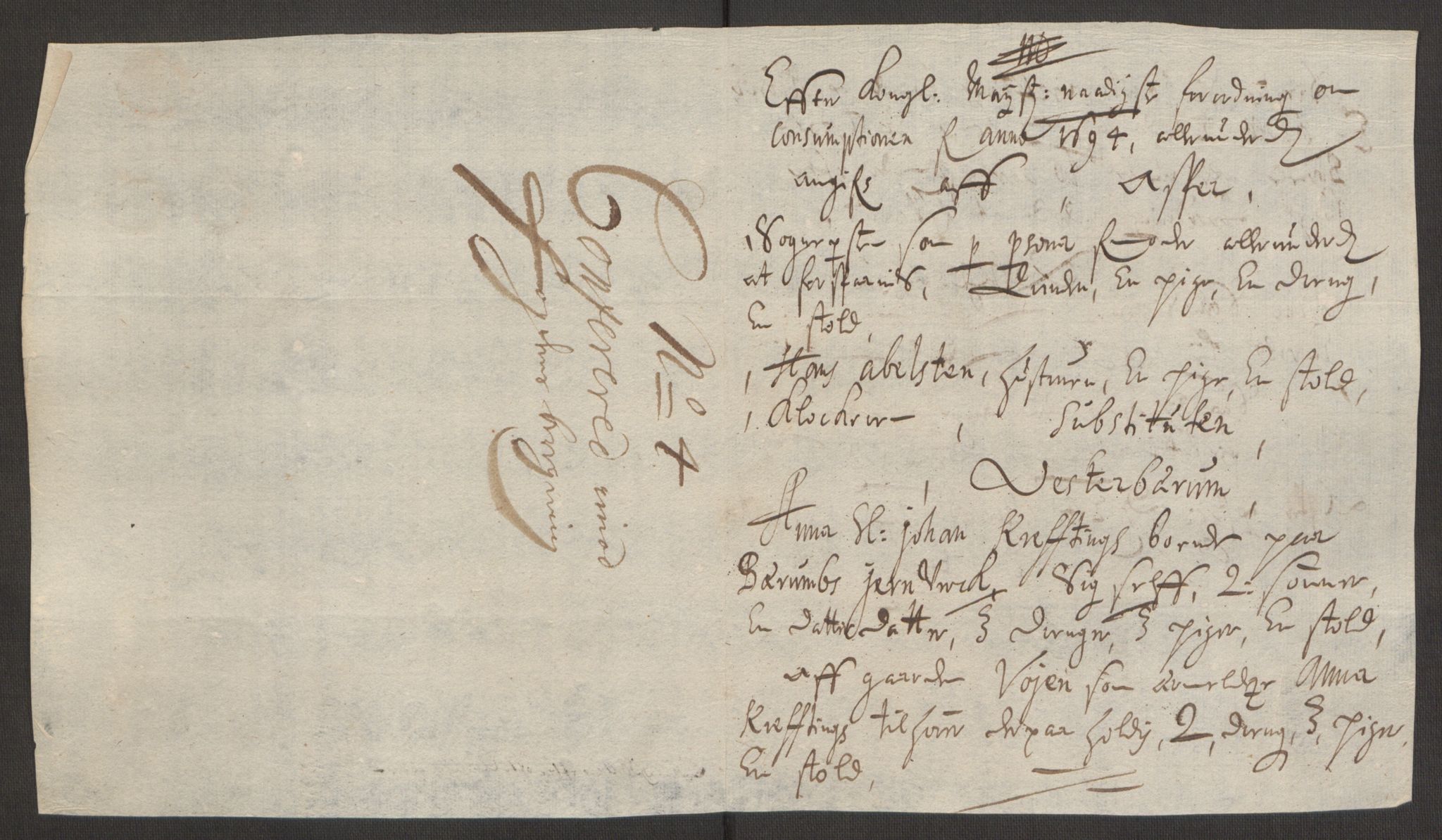 Rentekammeret inntil 1814, Reviderte regnskaper, Fogderegnskap, AV/RA-EA-4092/R10/L0438: Fogderegnskap Aker og Follo, 1694, p. 211