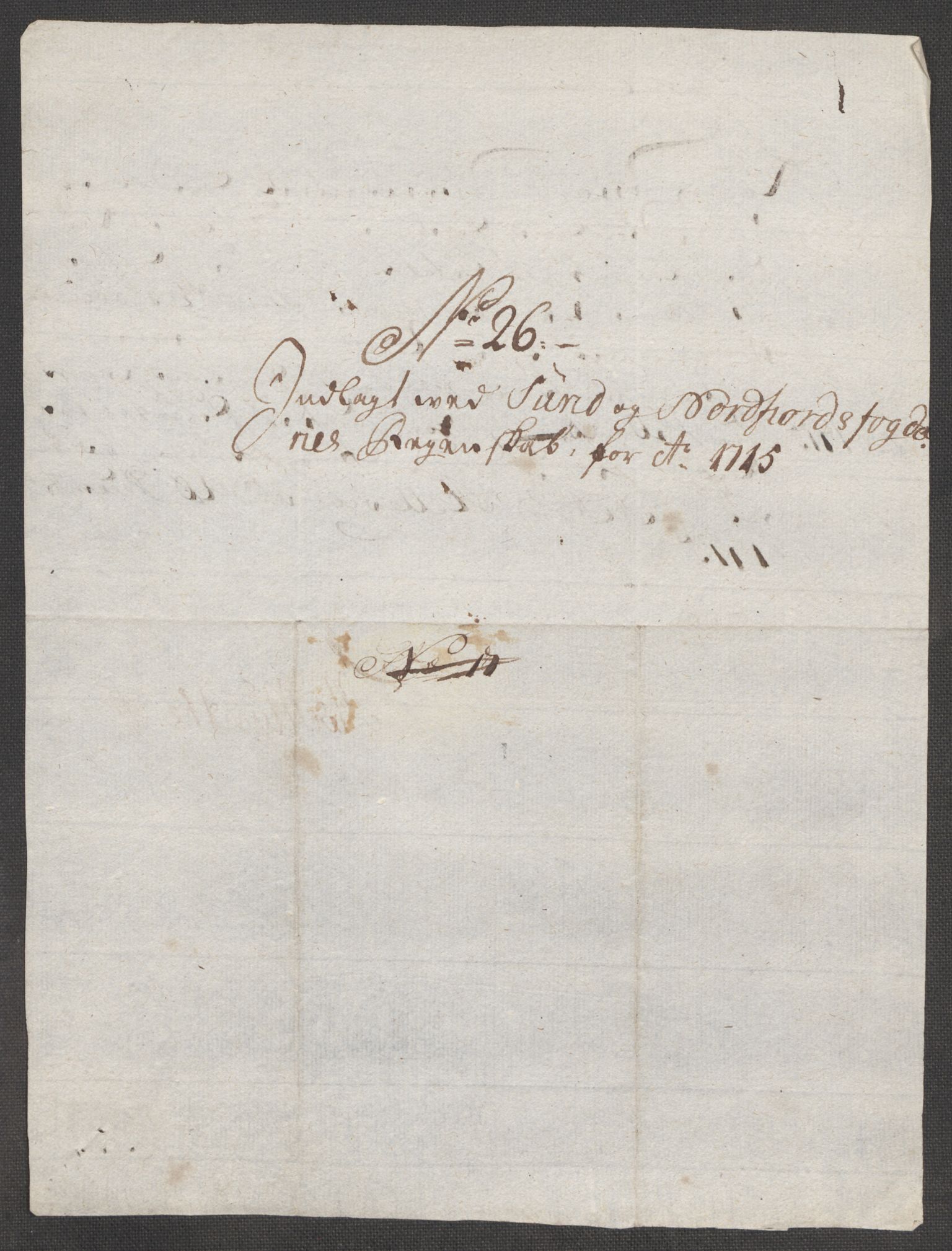 Rentekammeret inntil 1814, Reviderte regnskaper, Fogderegnskap, AV/RA-EA-4092/R53/L3439: Fogderegnskap Sunn- og Nordfjord, 1715, p. 494