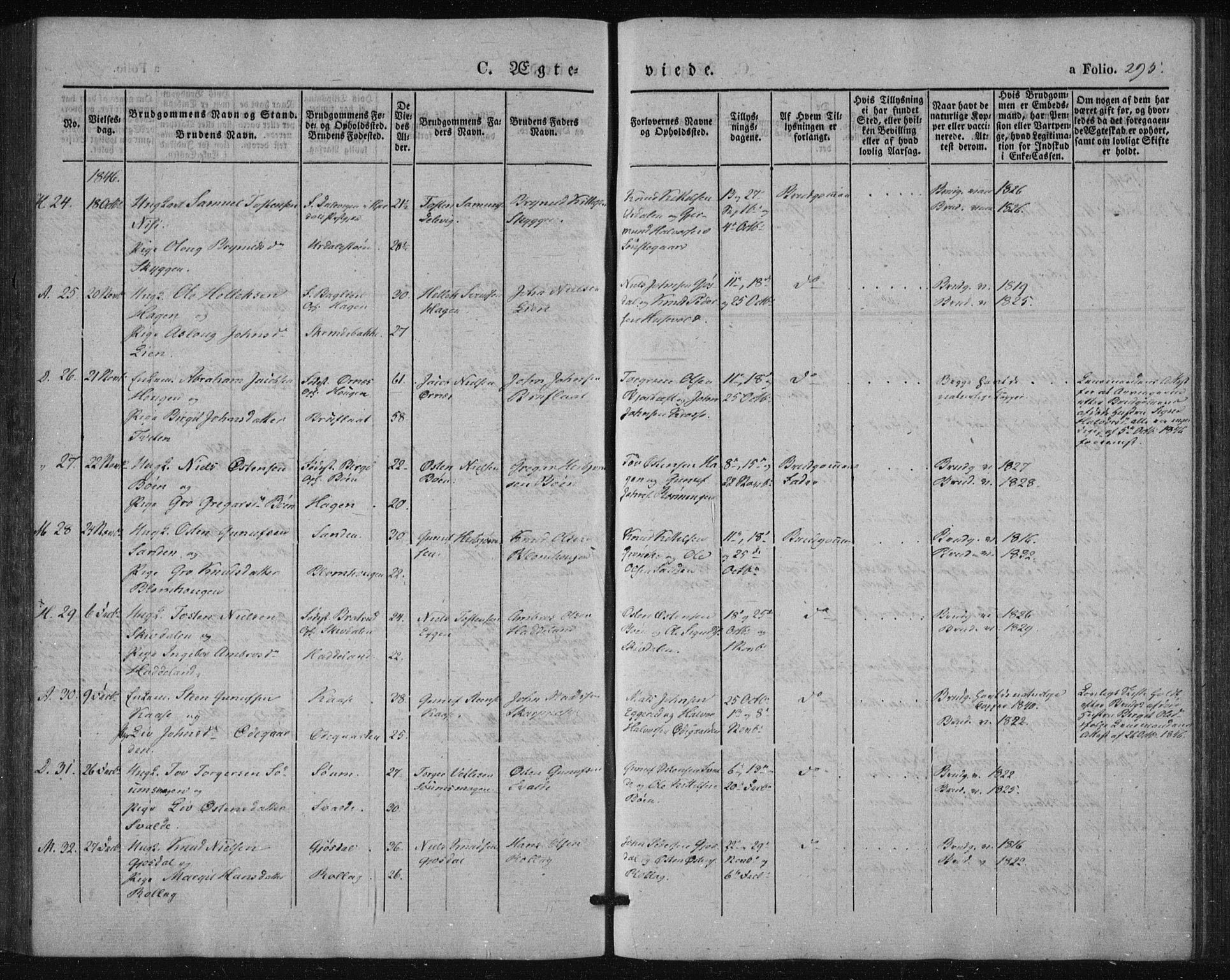 Tinn kirkebøker, SAKO/A-308/F/Fa/L0005: Parish register (official) no. I 5, 1844-1856, p. 295