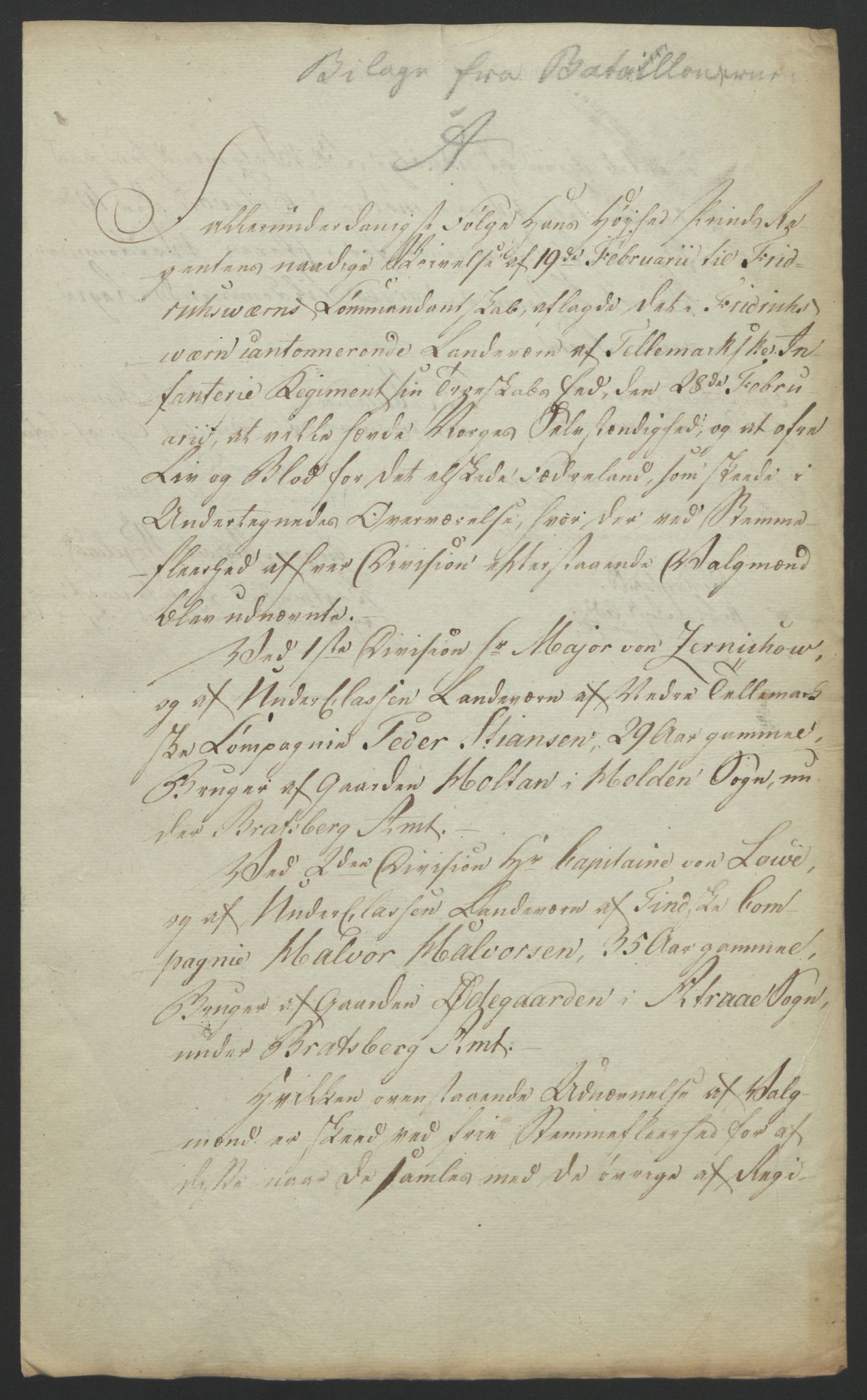 Statsrådssekretariatet, AV/RA-S-1001/D/Db/L0007: Fullmakter for Eidsvollsrepresentantene i 1814. , 1814, p. 107