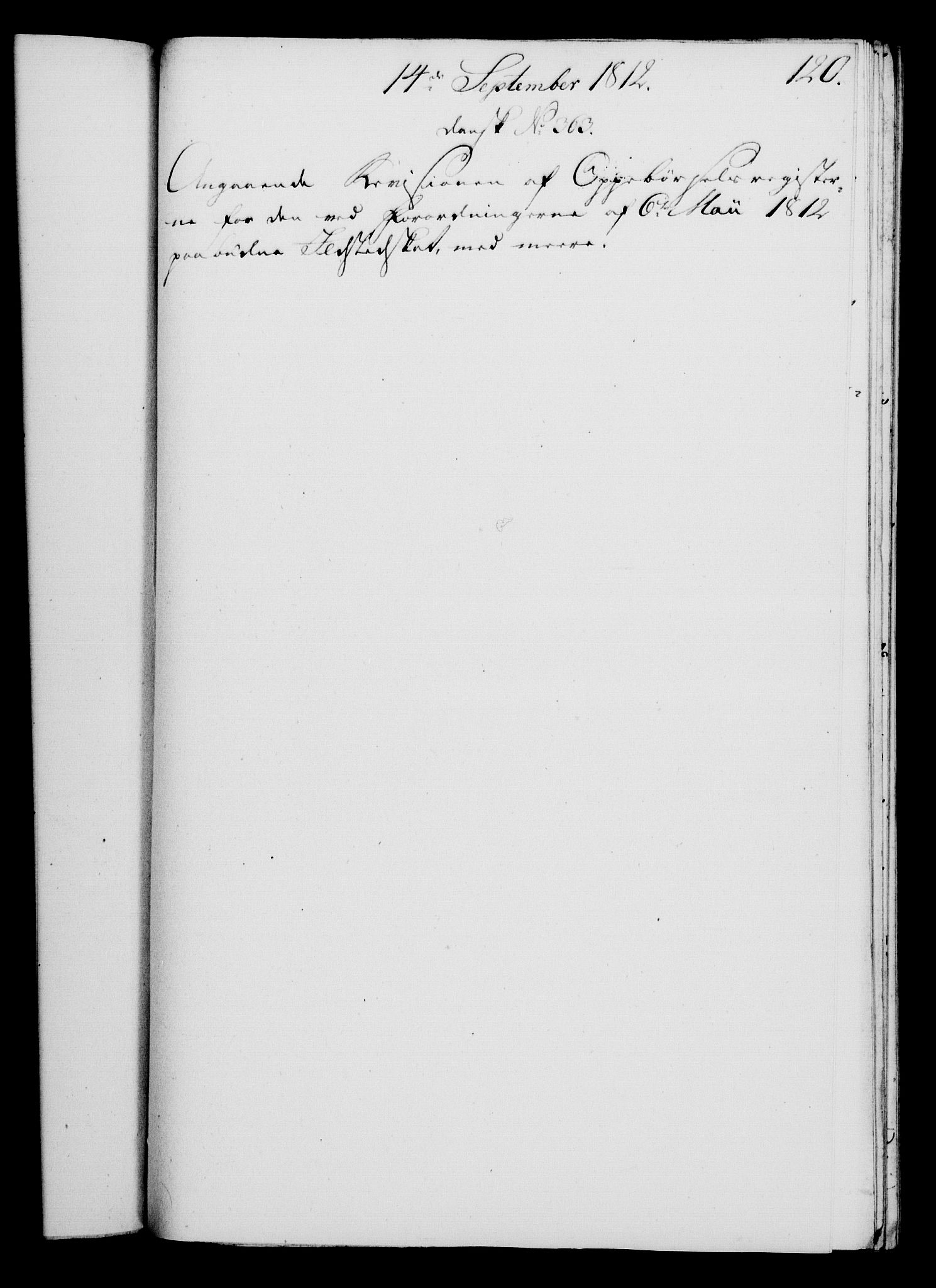 Rentekammeret, Kammerkanselliet, RA/EA-3111/G/Gf/Gfa/L0094: Norsk relasjons- og resolusjonsprotokoll (merket RK 52.94), 1812, p. 477