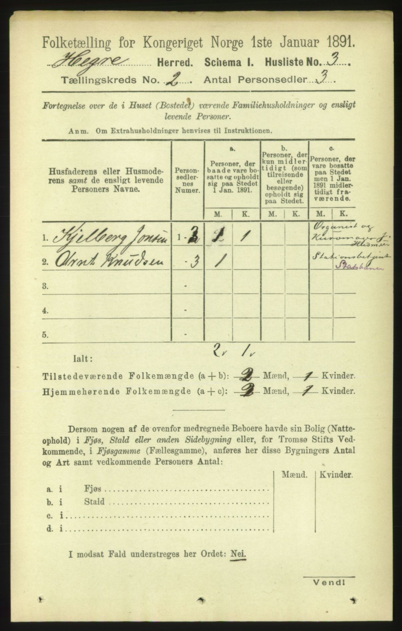 RA, 1891 census for 1712 Hegra, 1891, p. 426