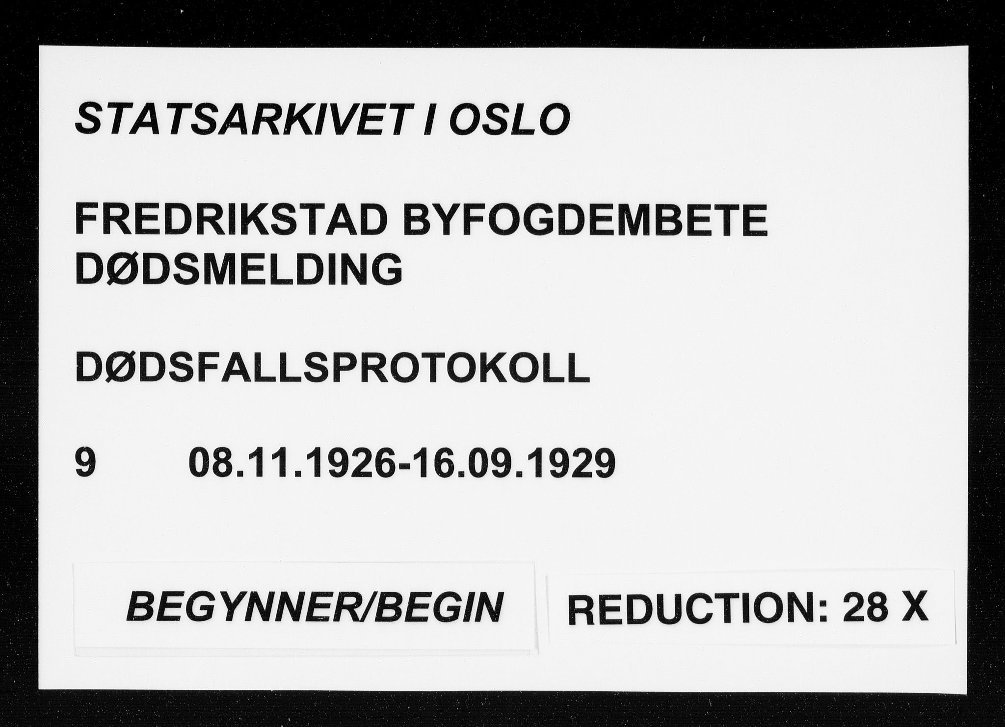 Fredrikstad byfogd, AV/SAO-A-10473a/H/Ha/Hab/L0009: Dødsfallsprotokoll, 1926-1929