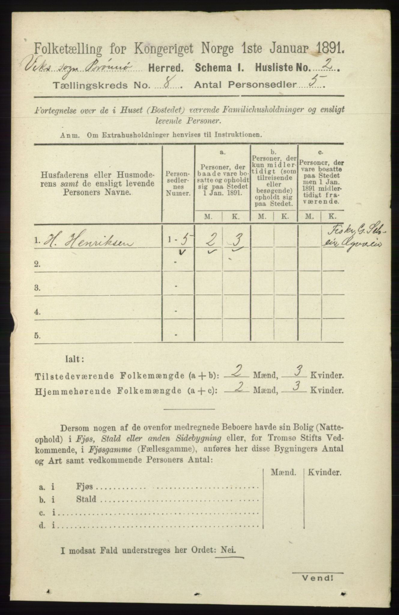 RA, 1891 census for 1814 Brønnøy, 1891, p. 4266