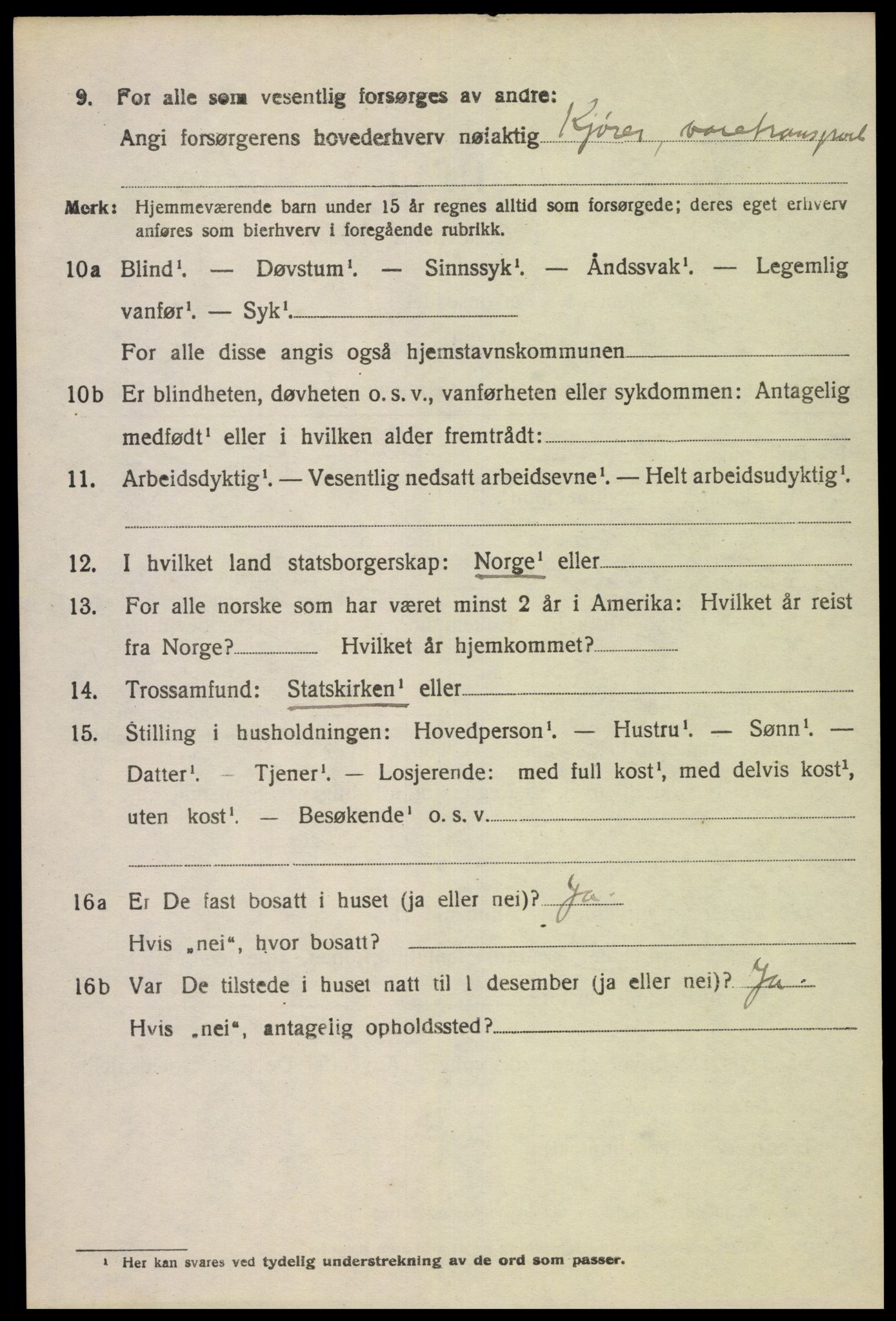 SAK, 1920 census for Bakke, 1920, p. 1823