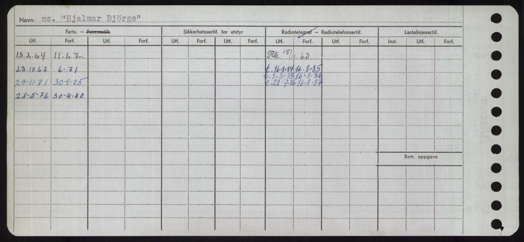 Sjøfartsdirektoratet med forløpere, Skipsmålingen, AV/RA-S-1627/H/Ha/L0003/0001: Fartøy, Hilm-Mar / Fartøy, Hilm-Kol, p. 26