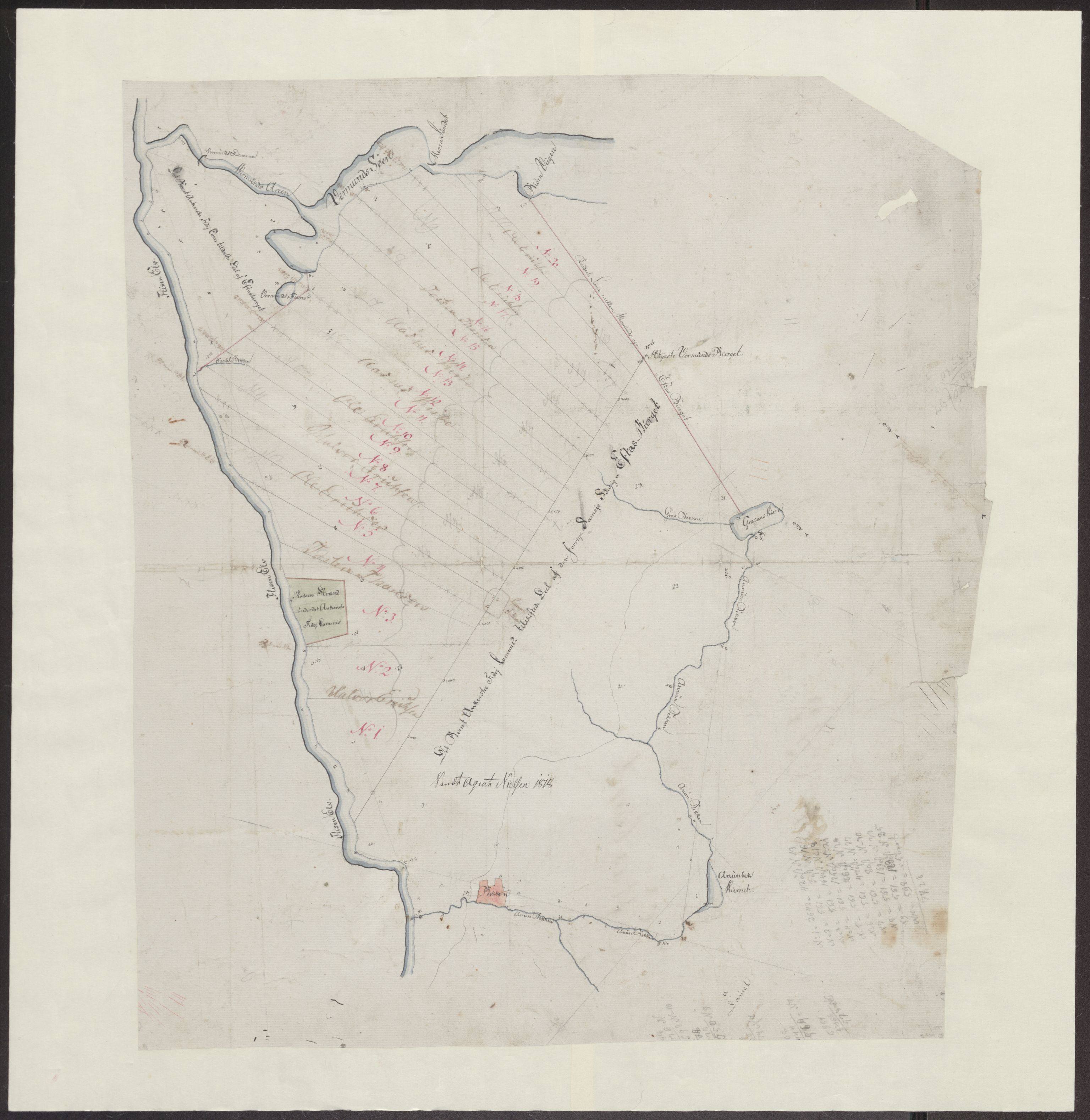 Kartsamlingen - Statsarkivet i Hamar, AV/SAH-KART-001/F/Fa/L0001: Kart, 1629-1992, p. 262