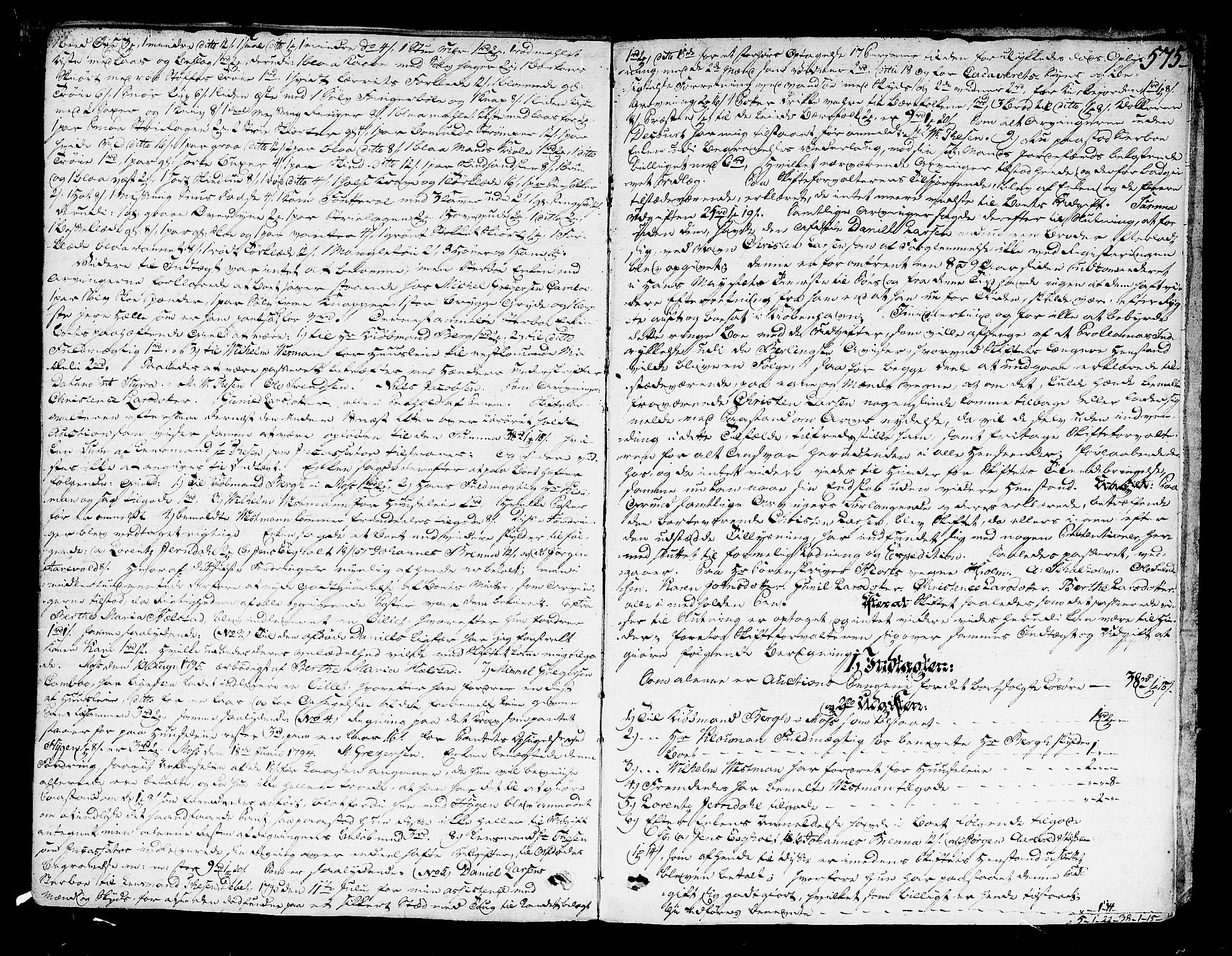 Moss sorenskriveri, SAO/A-10168, 1790-1795, p. 574b-575a