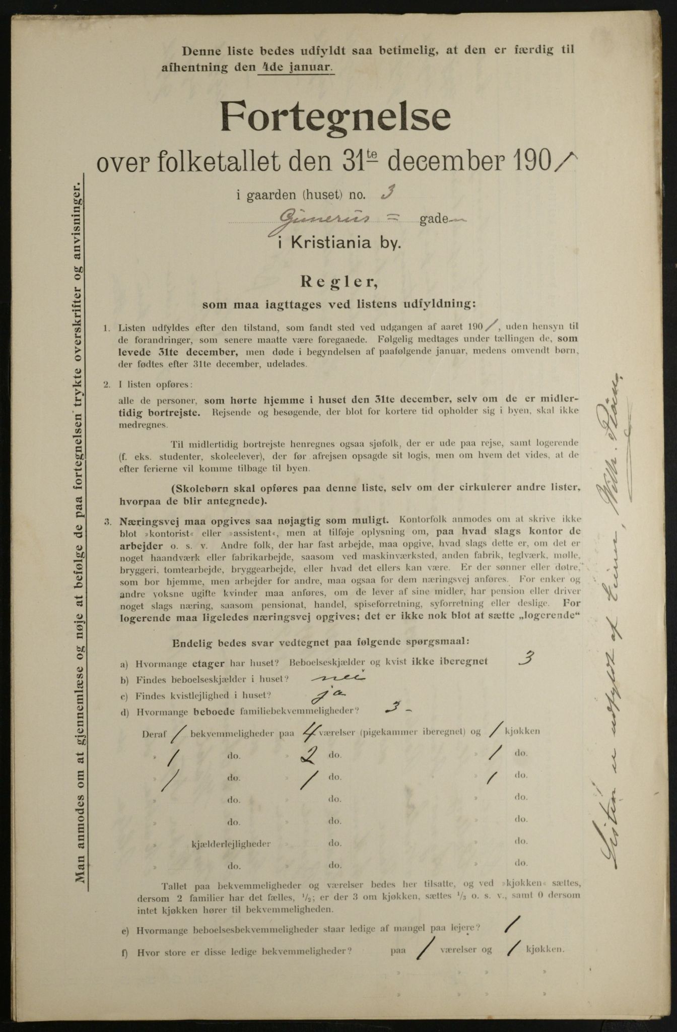 OBA, Municipal Census 1901 for Kristiania, 1901, p. 880